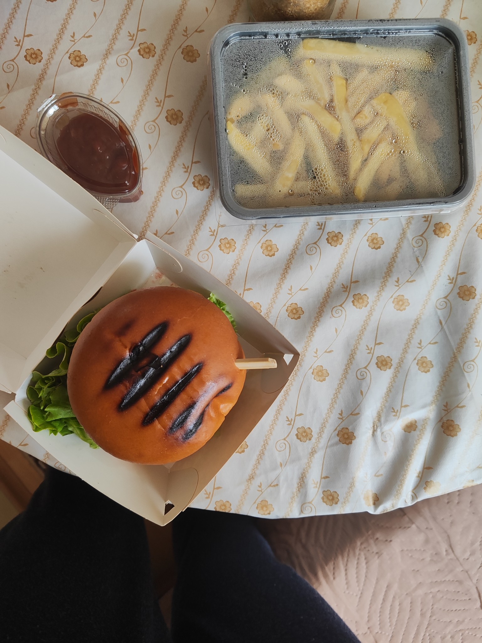 Burger and Fries Combo