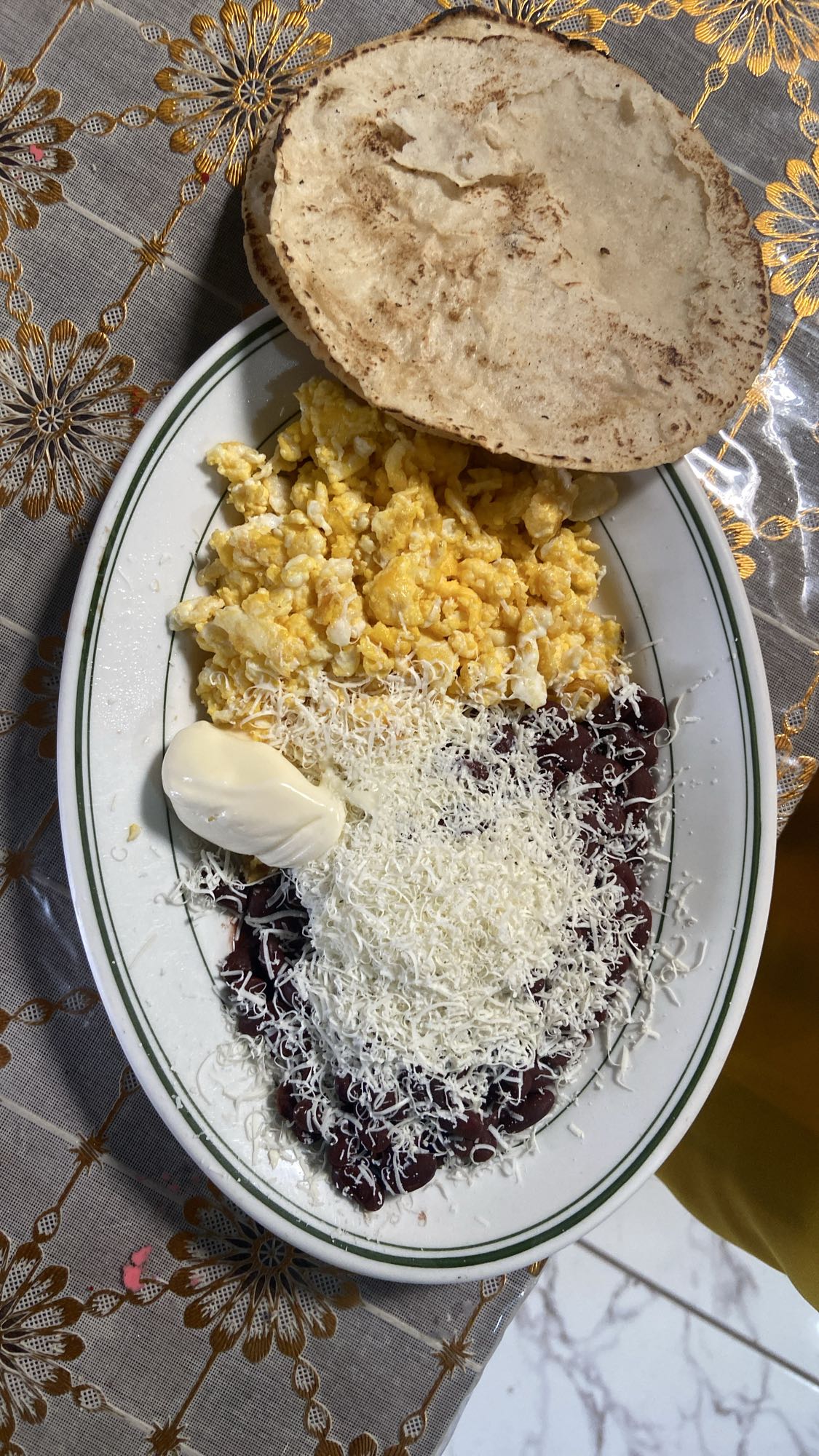 Desayuno con frijoles