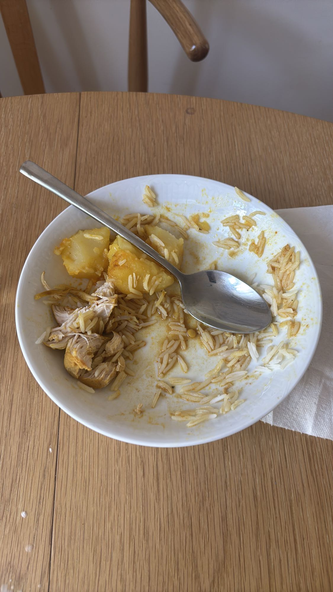 Kyckling med ris och potatis