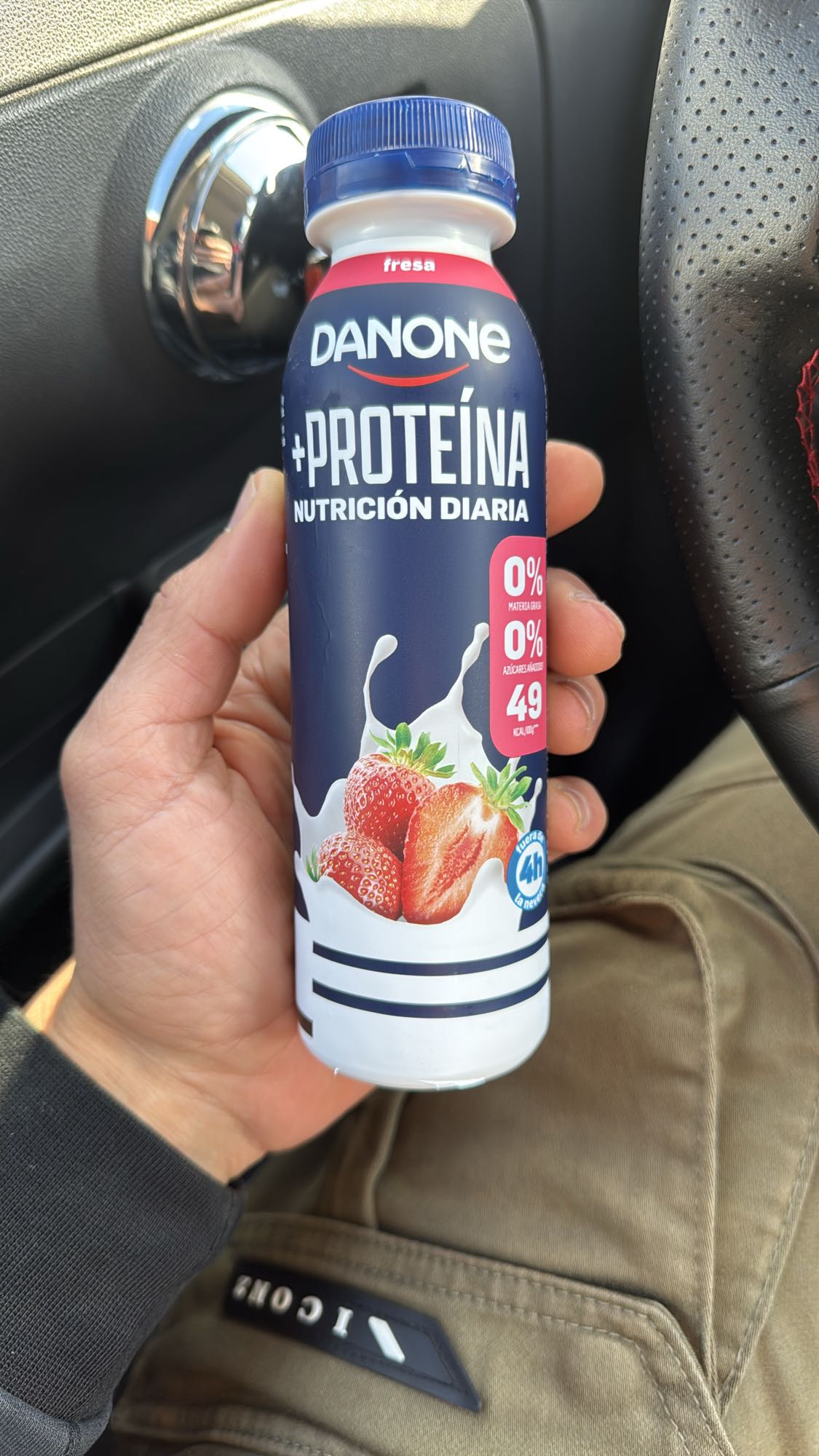 Bebida proteica fresa