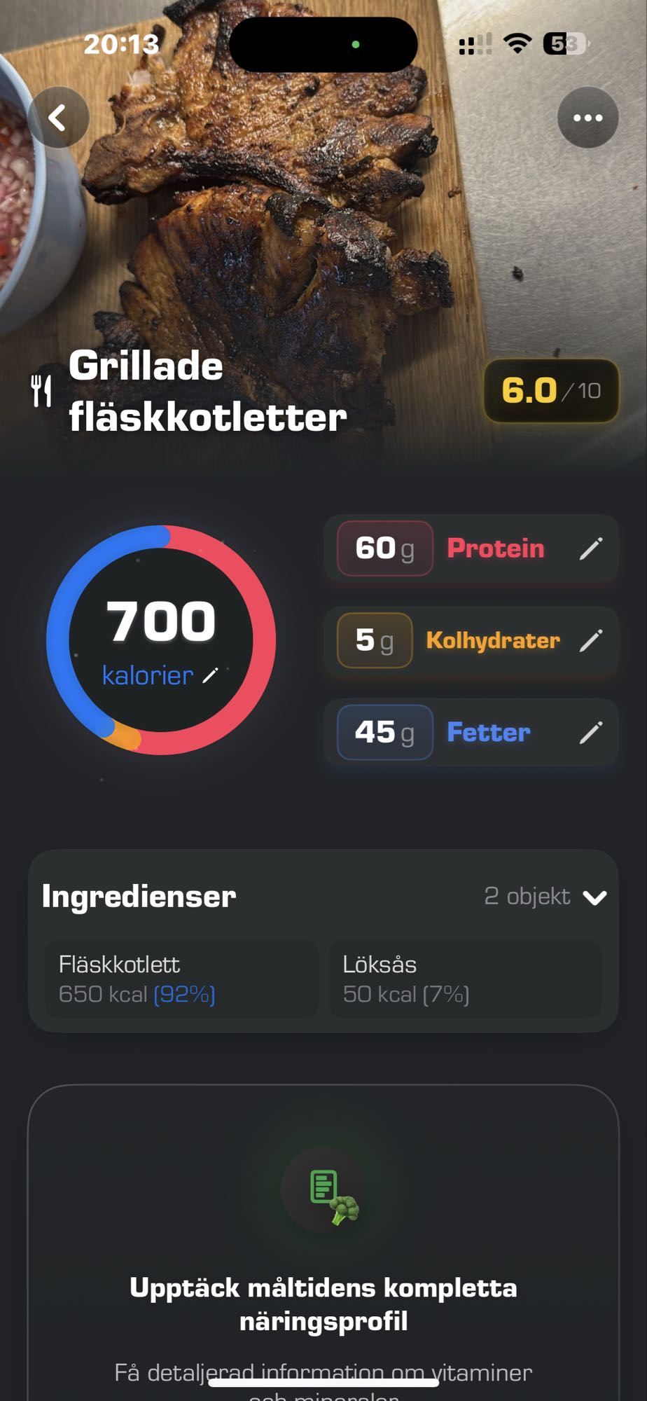 Grillade fläskkotletter