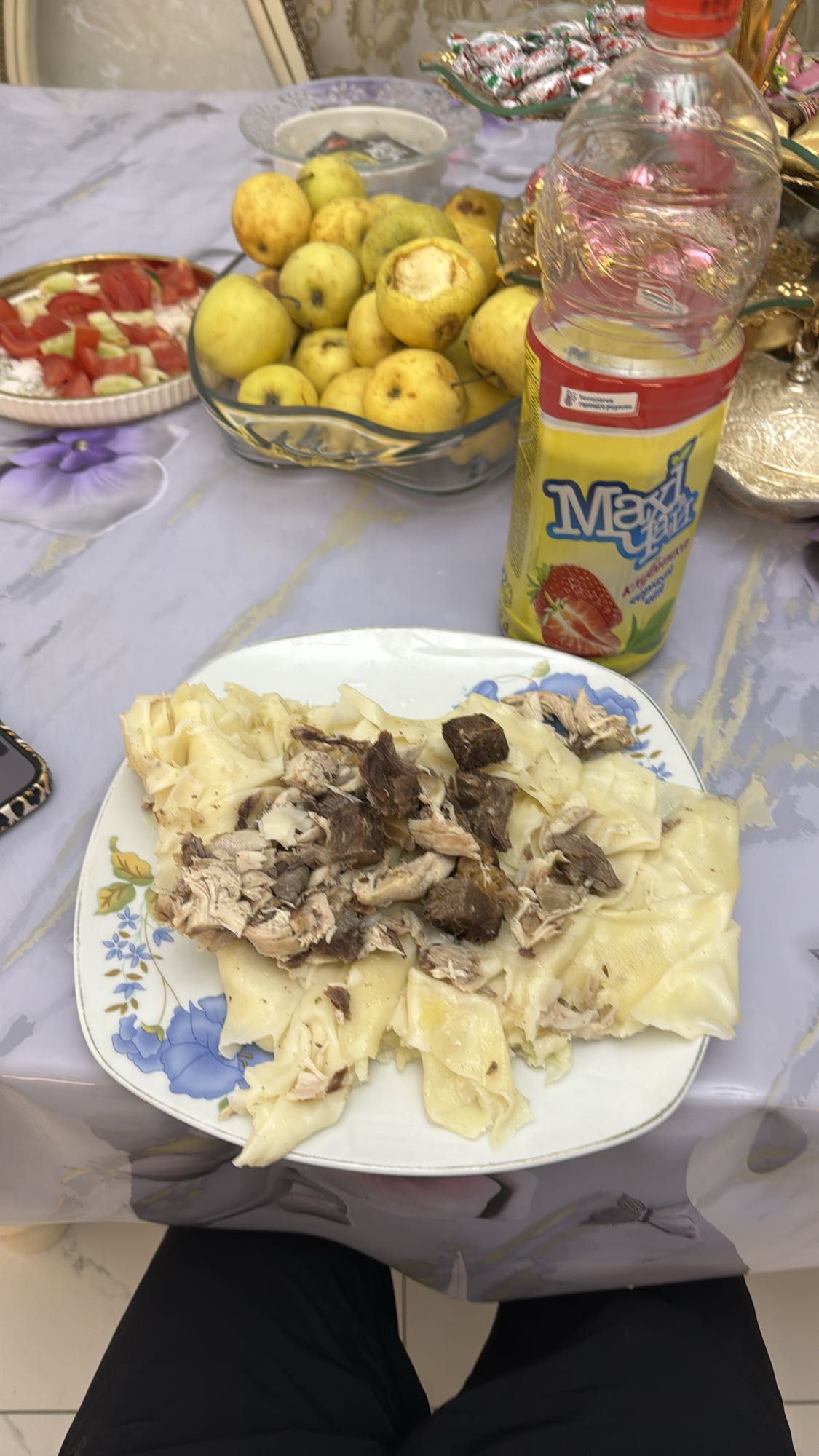 Лапша с мясом