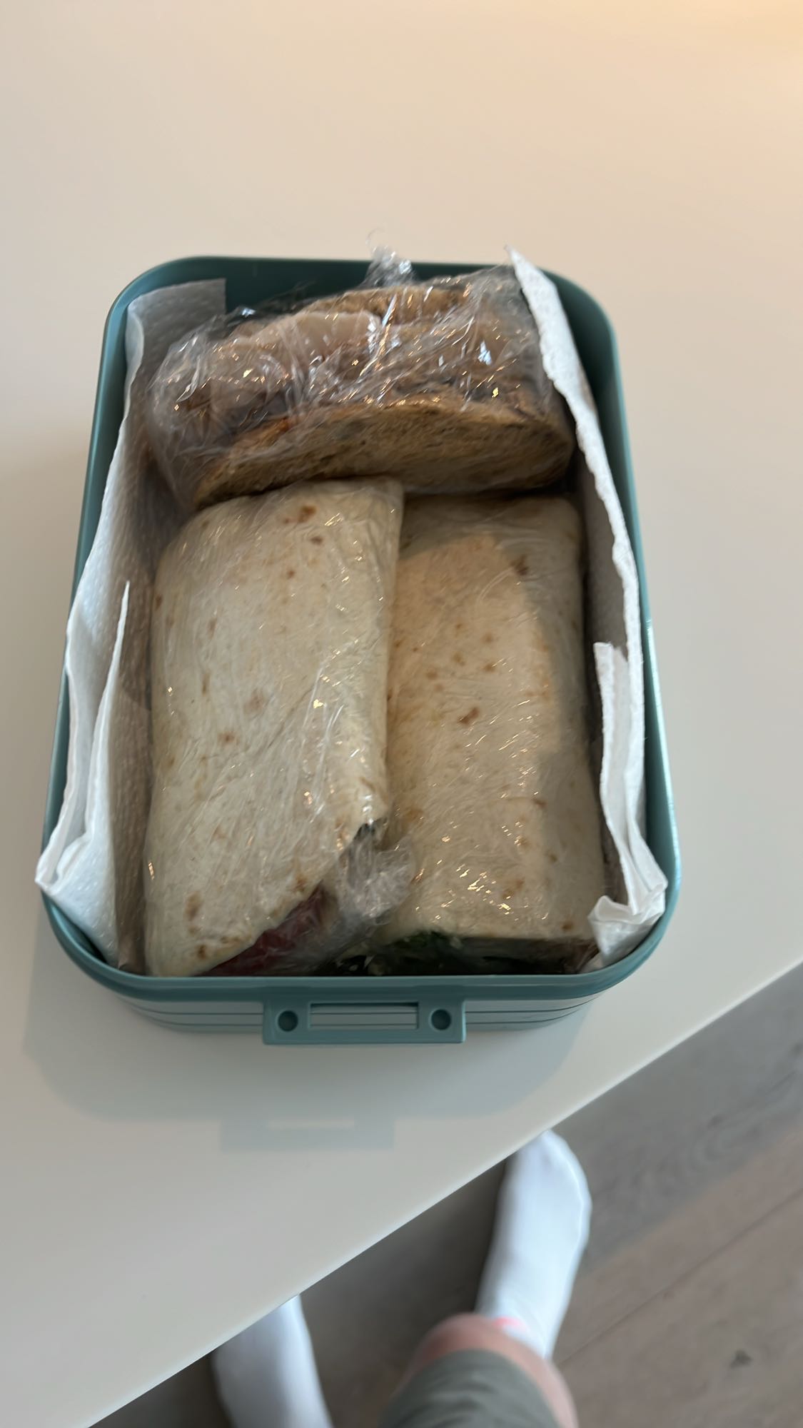 Wraps en sandwich lunch