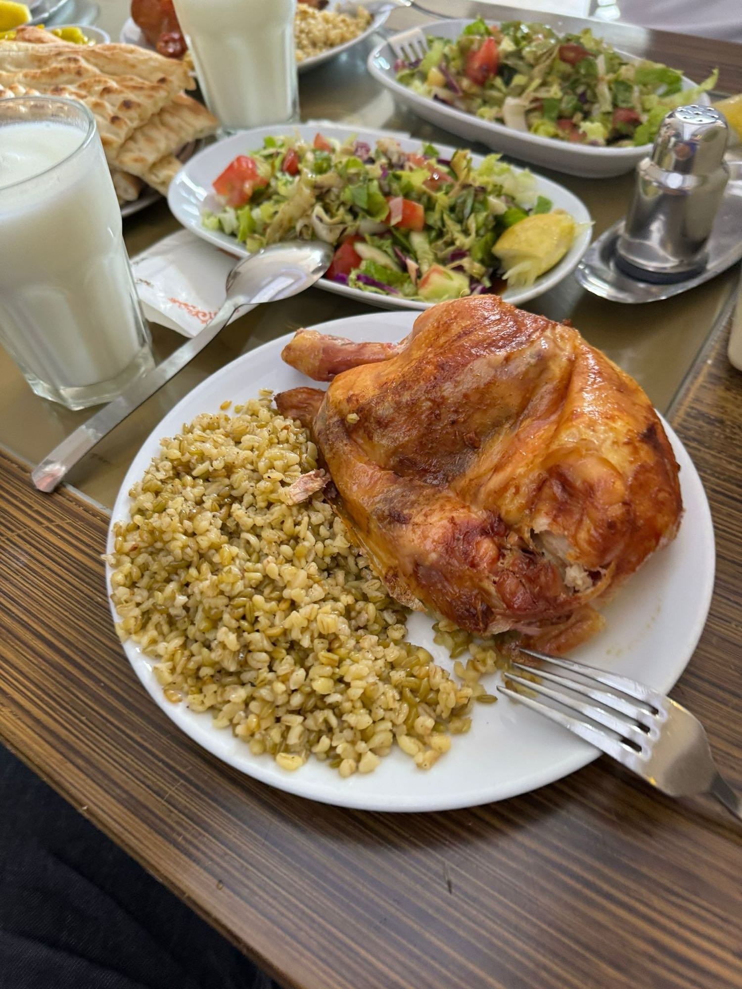 Roast Chicken with Bulgur