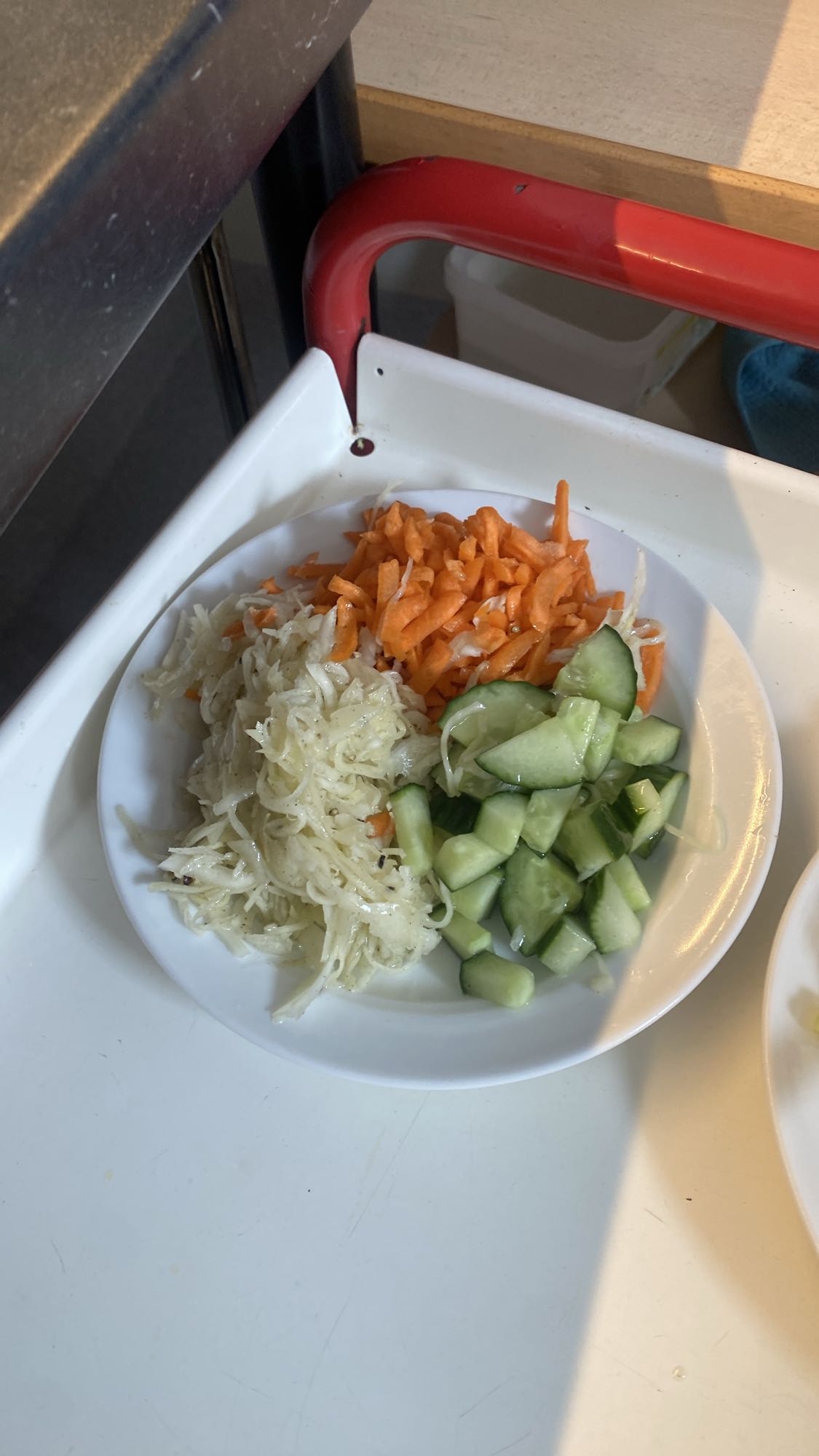 Rå grönsakstallrik