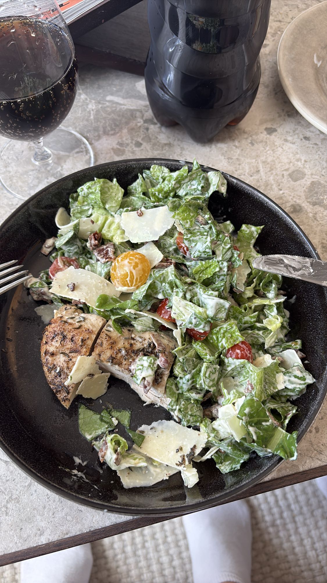 Kycklingsallad med parmesan