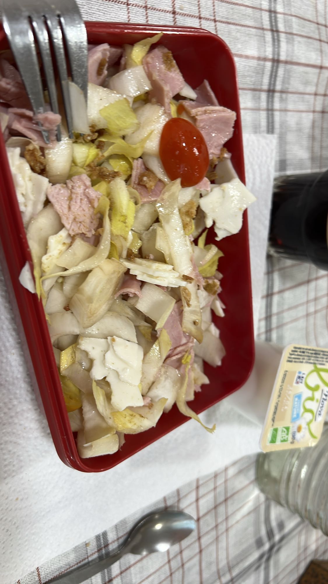 Salade jambon endives