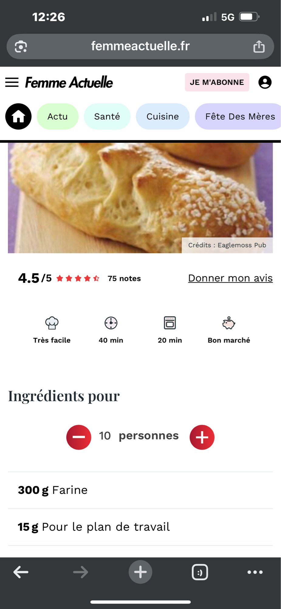 Pain maison