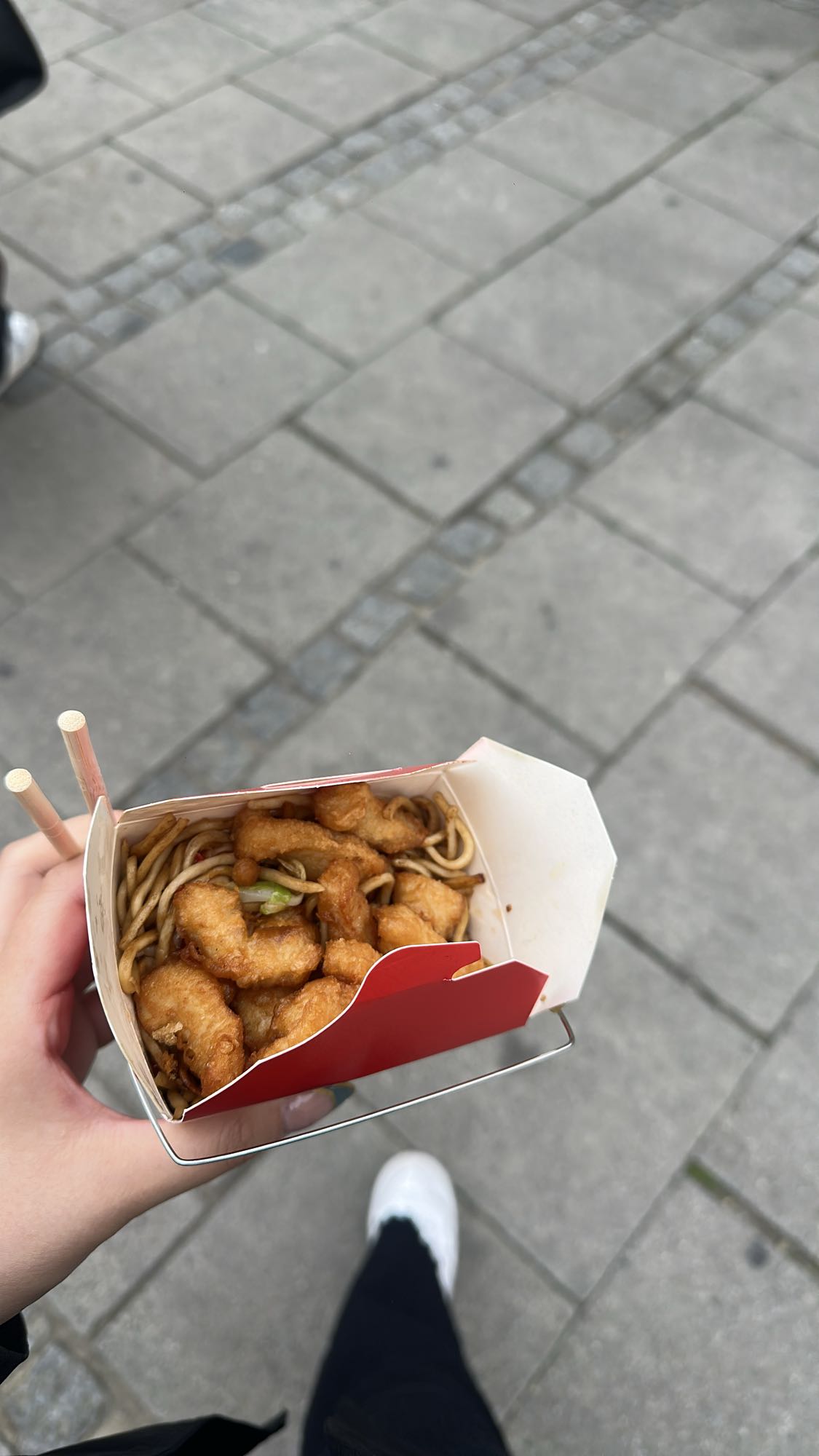 Nudeln mit Hähnchen