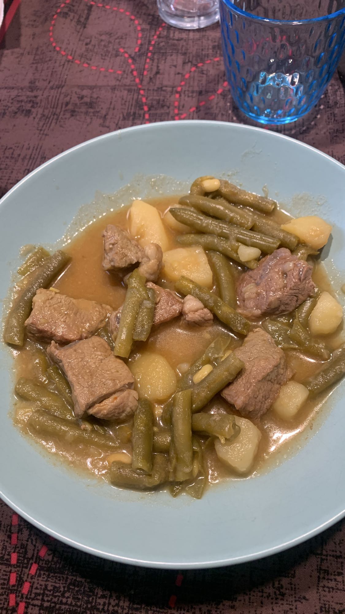 Estofado de ternera y judías