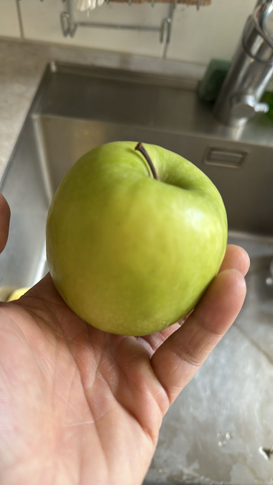 Grönt äpple