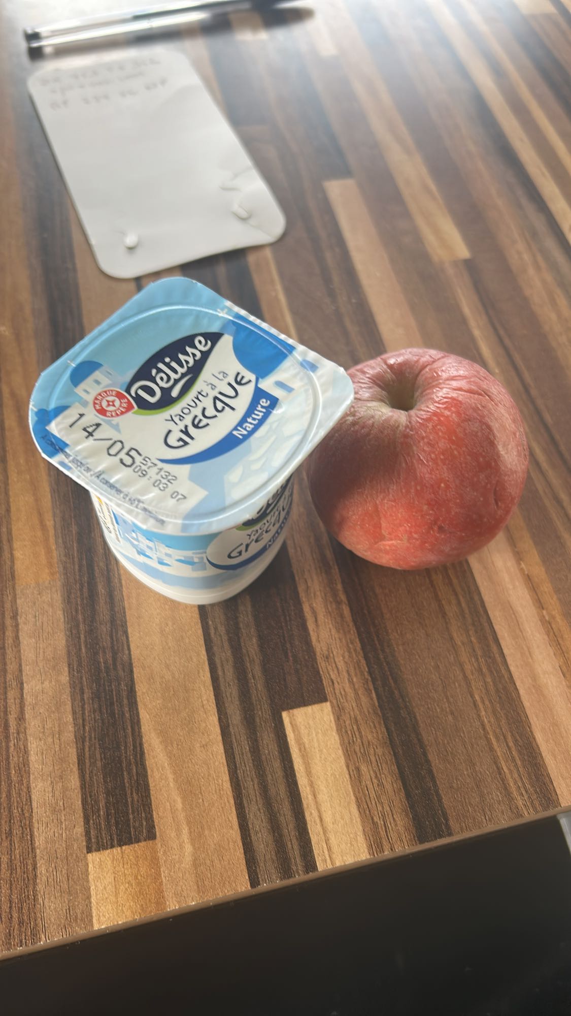 Yaourt grec et pomme