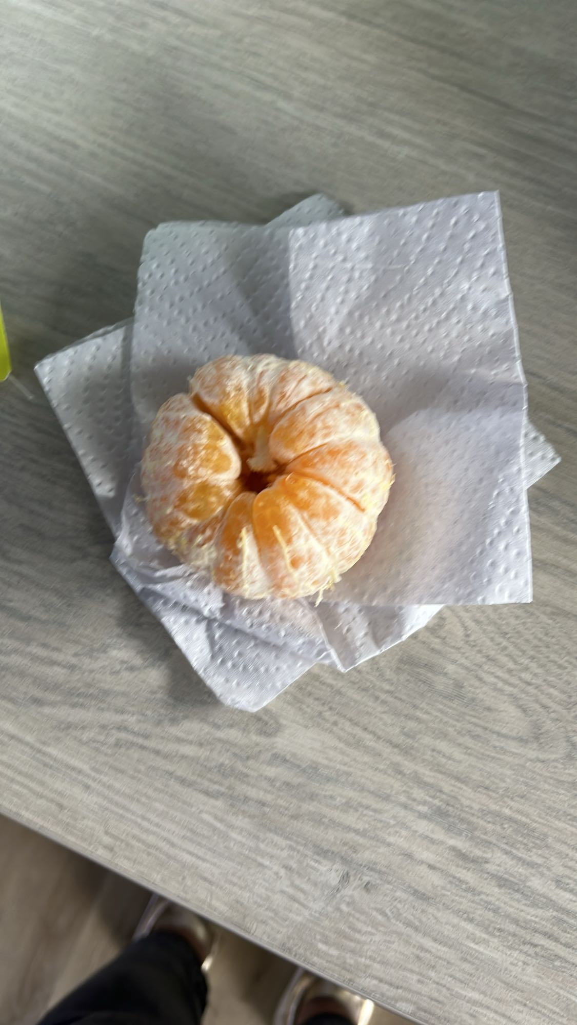 Mandarina pelada