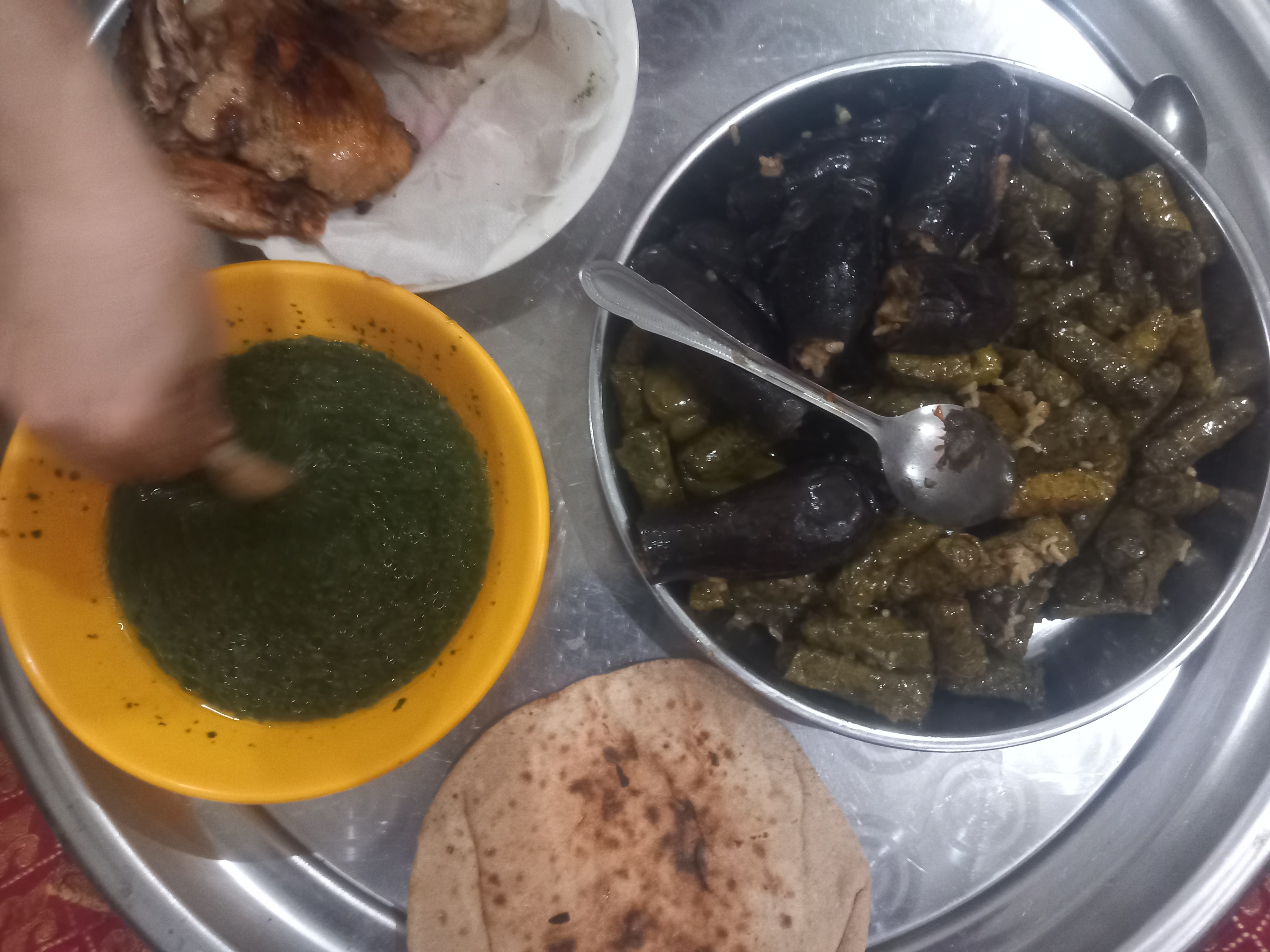 Stuffed veggies with bread