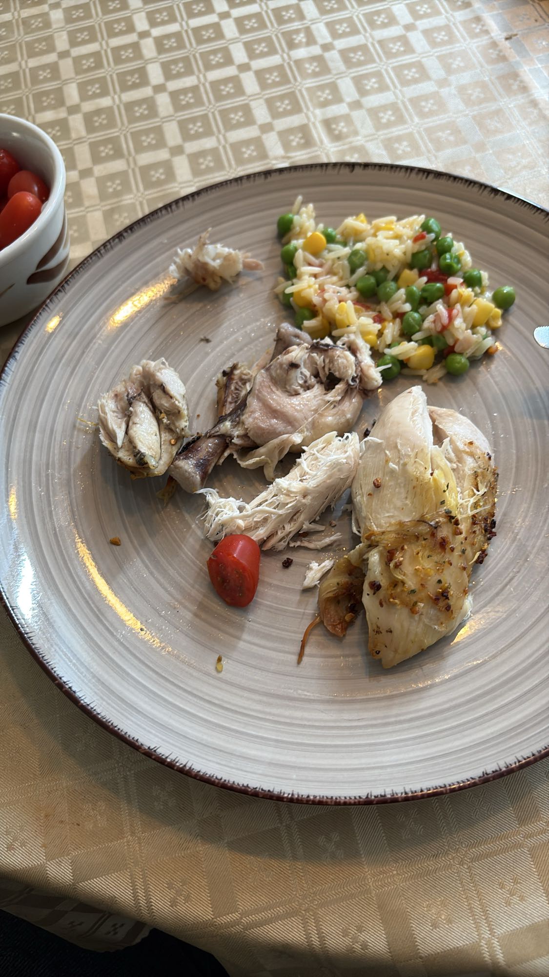 Kyckling med ris och grönsaker