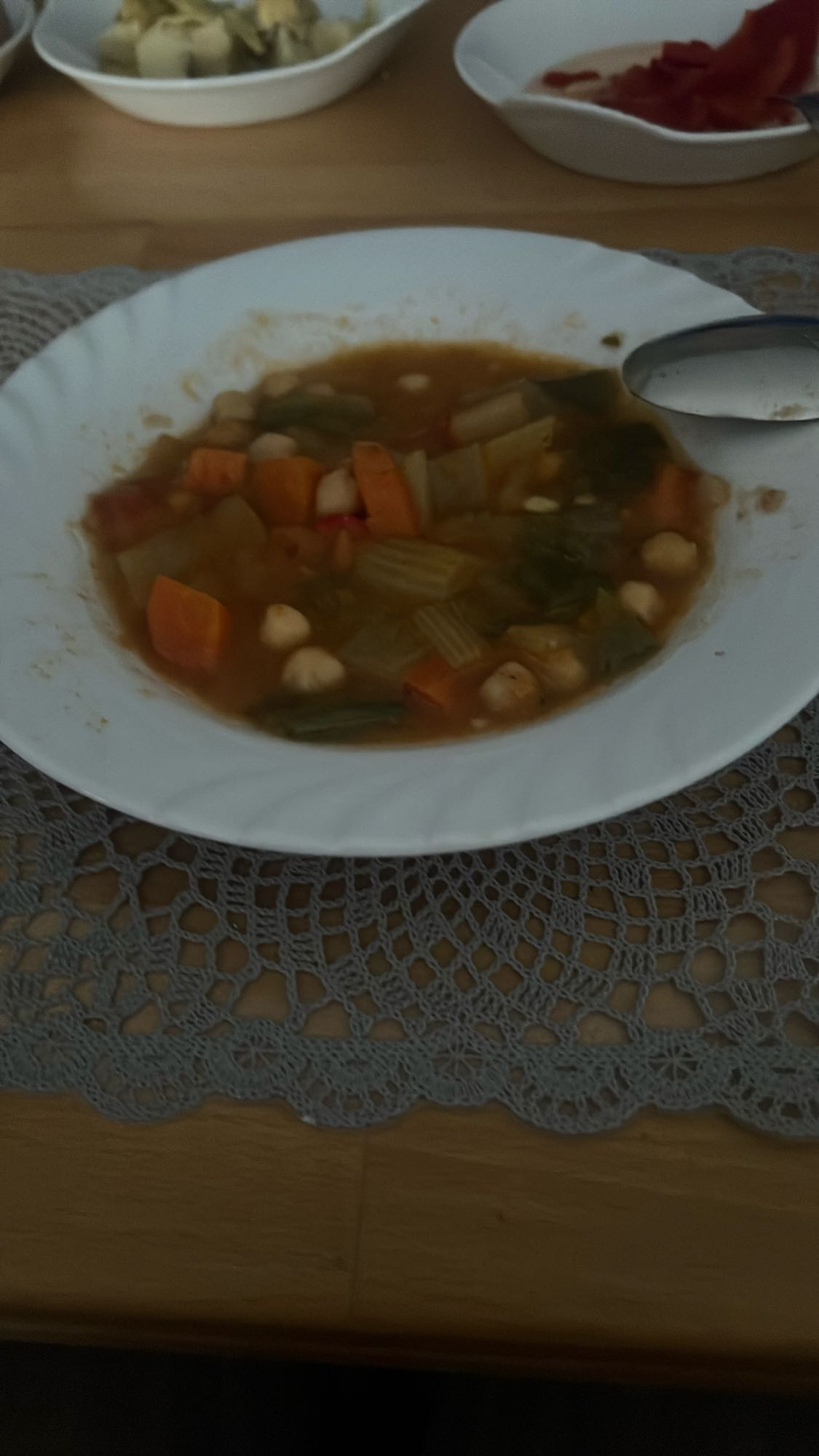 Verduras con garbanzos