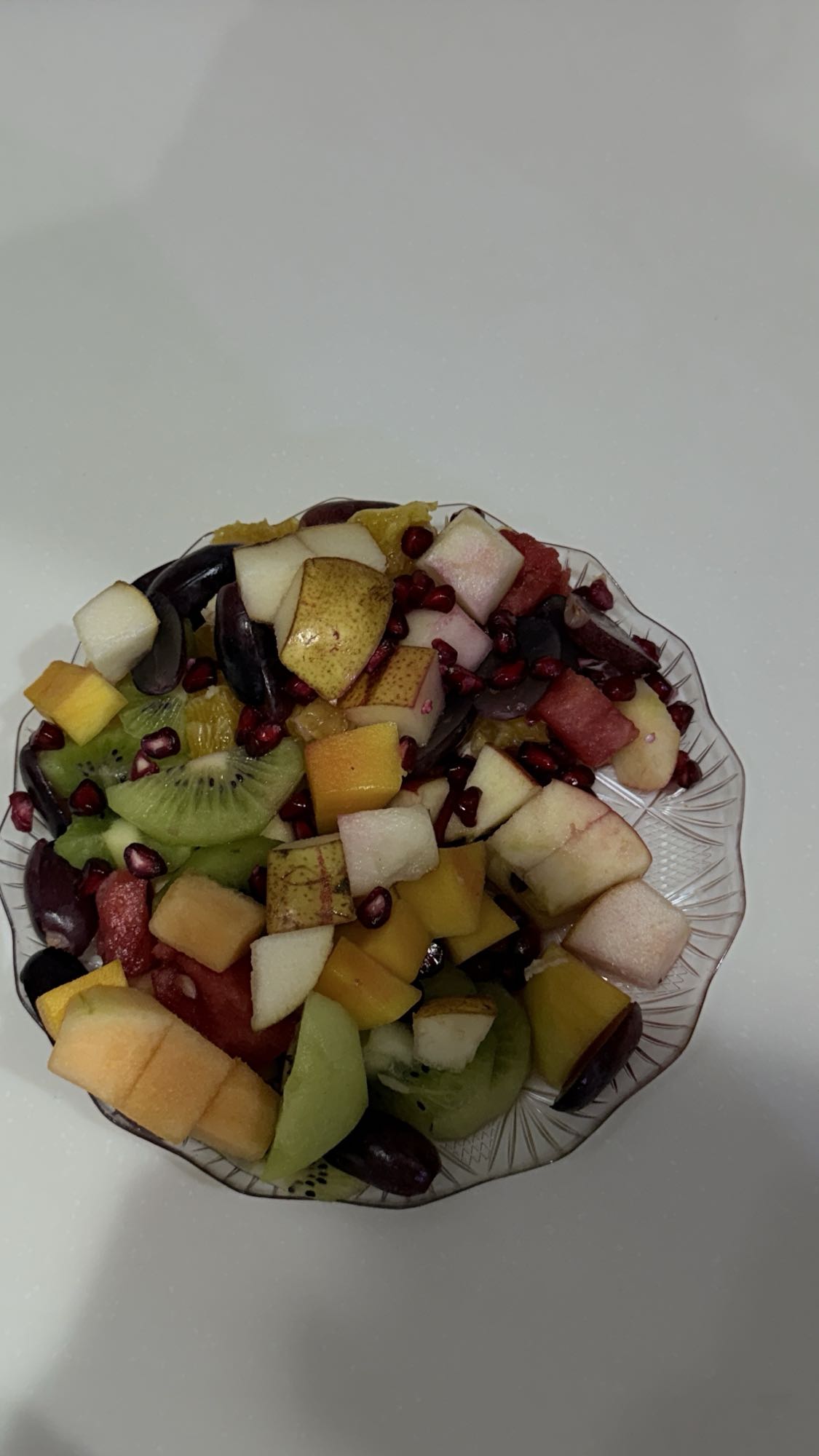 سلطة فواكه مشكلة