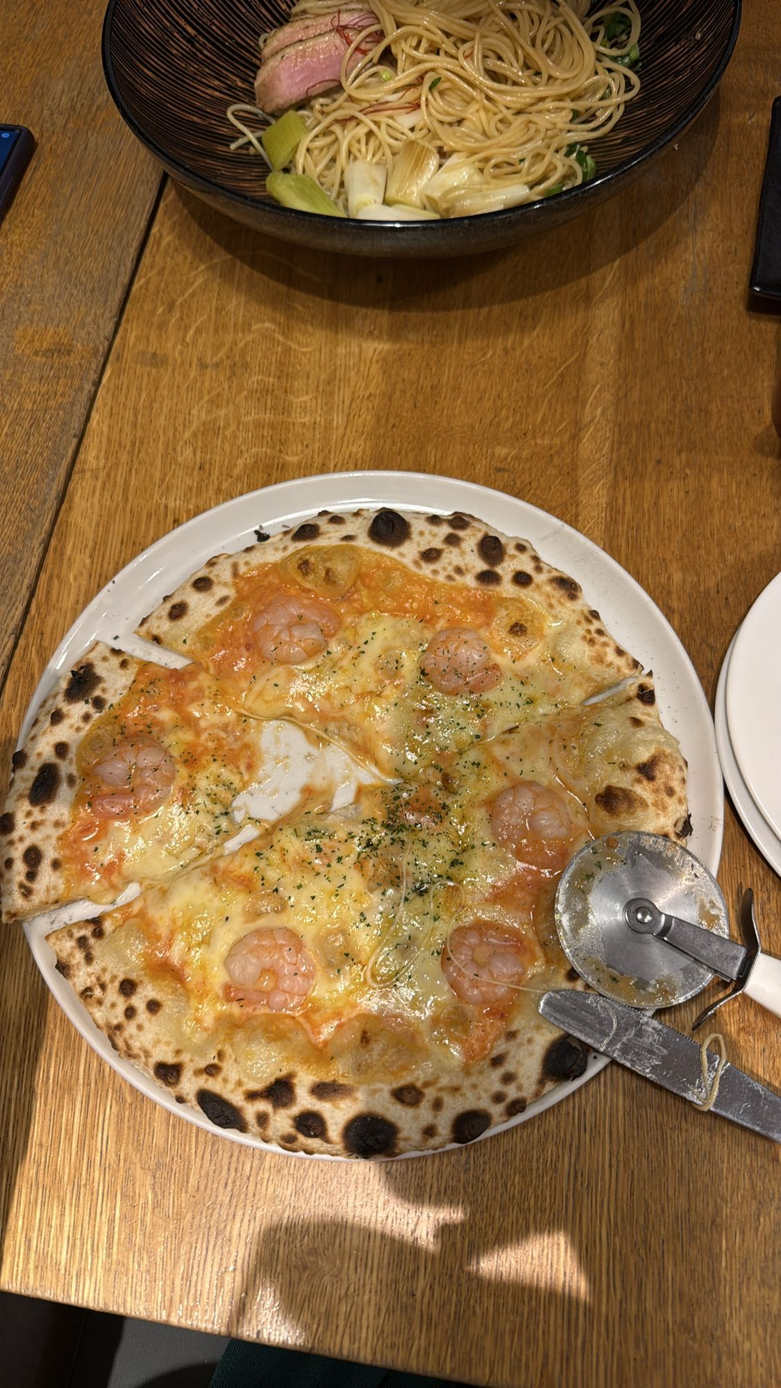 Garnélás pizza