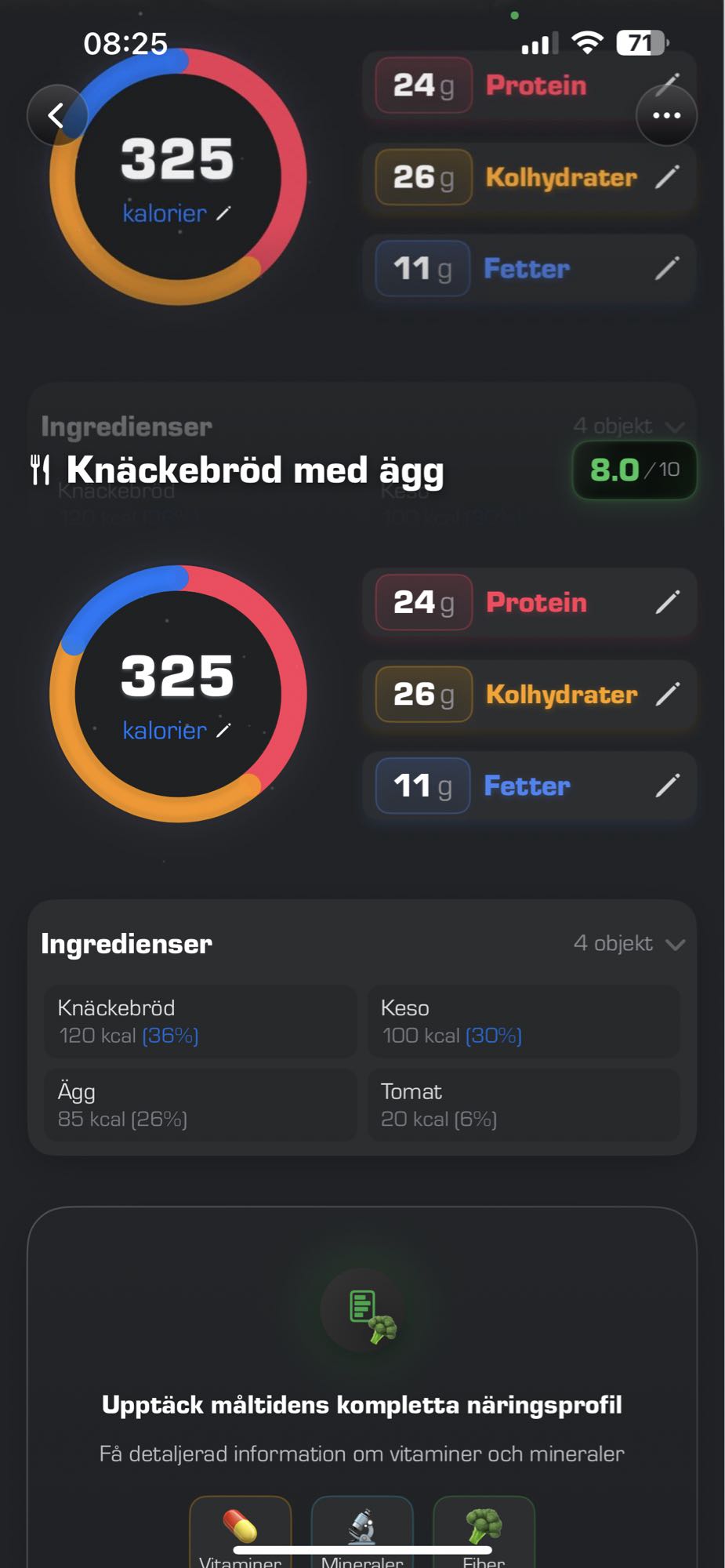 Knäckebröd med ägg