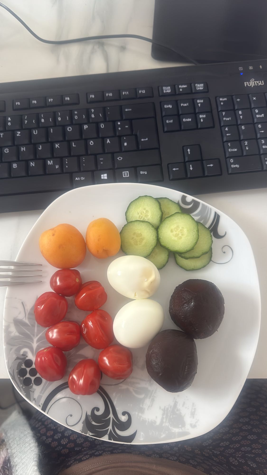 Bunte Frühstücksplatte