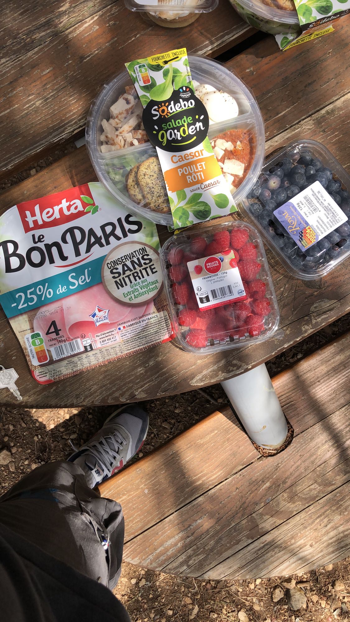 Déjeuner pique-nique frais