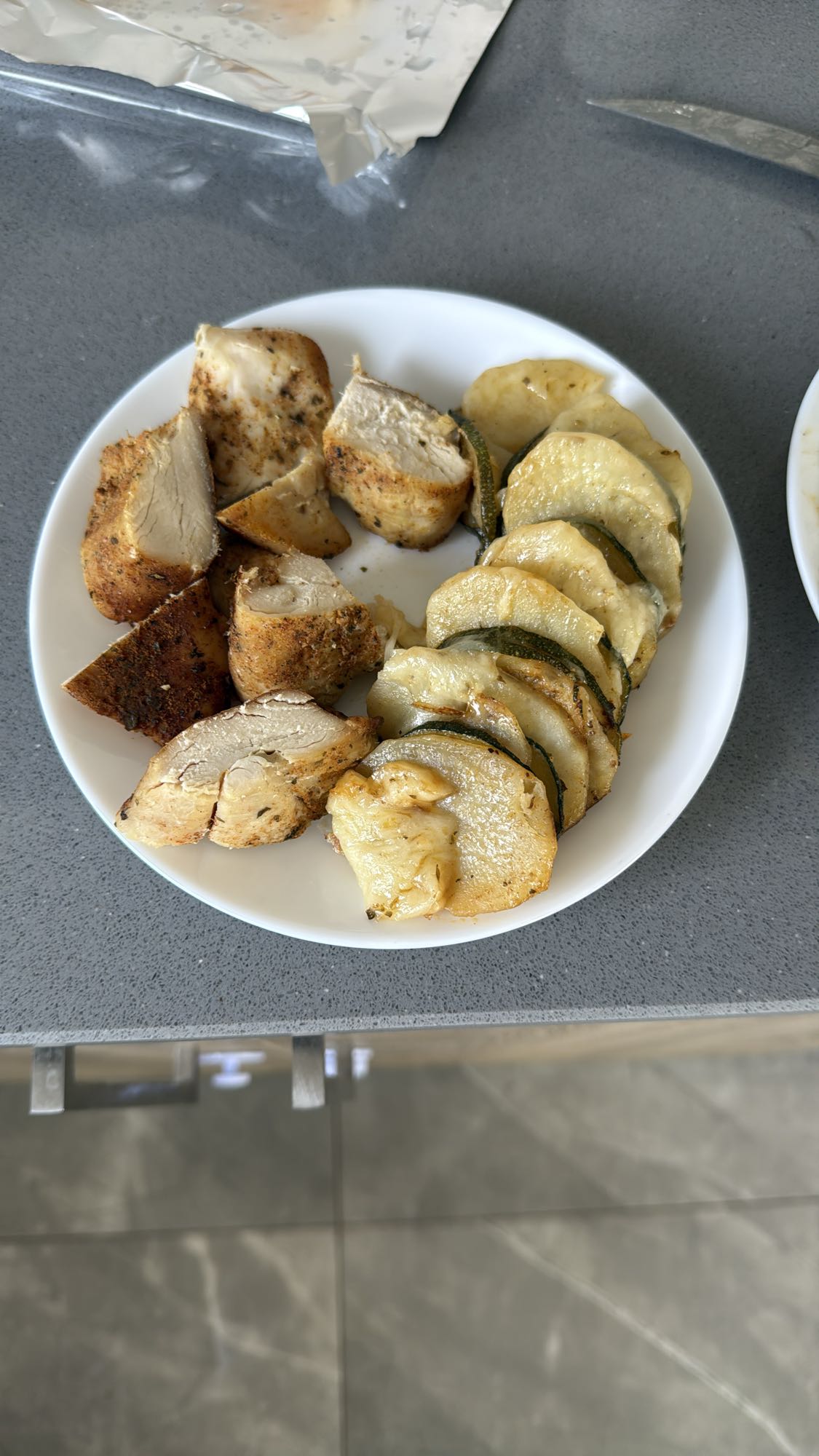 Курица с кабачками