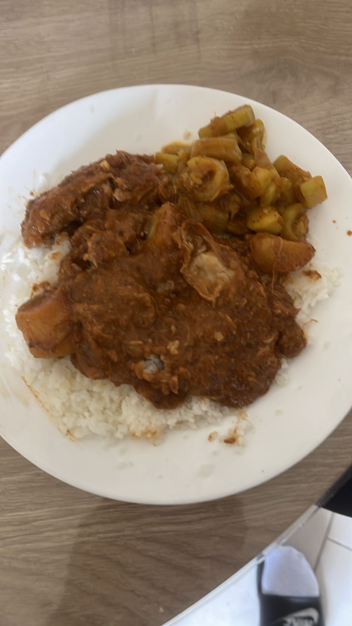 Riz au mafé de poulet