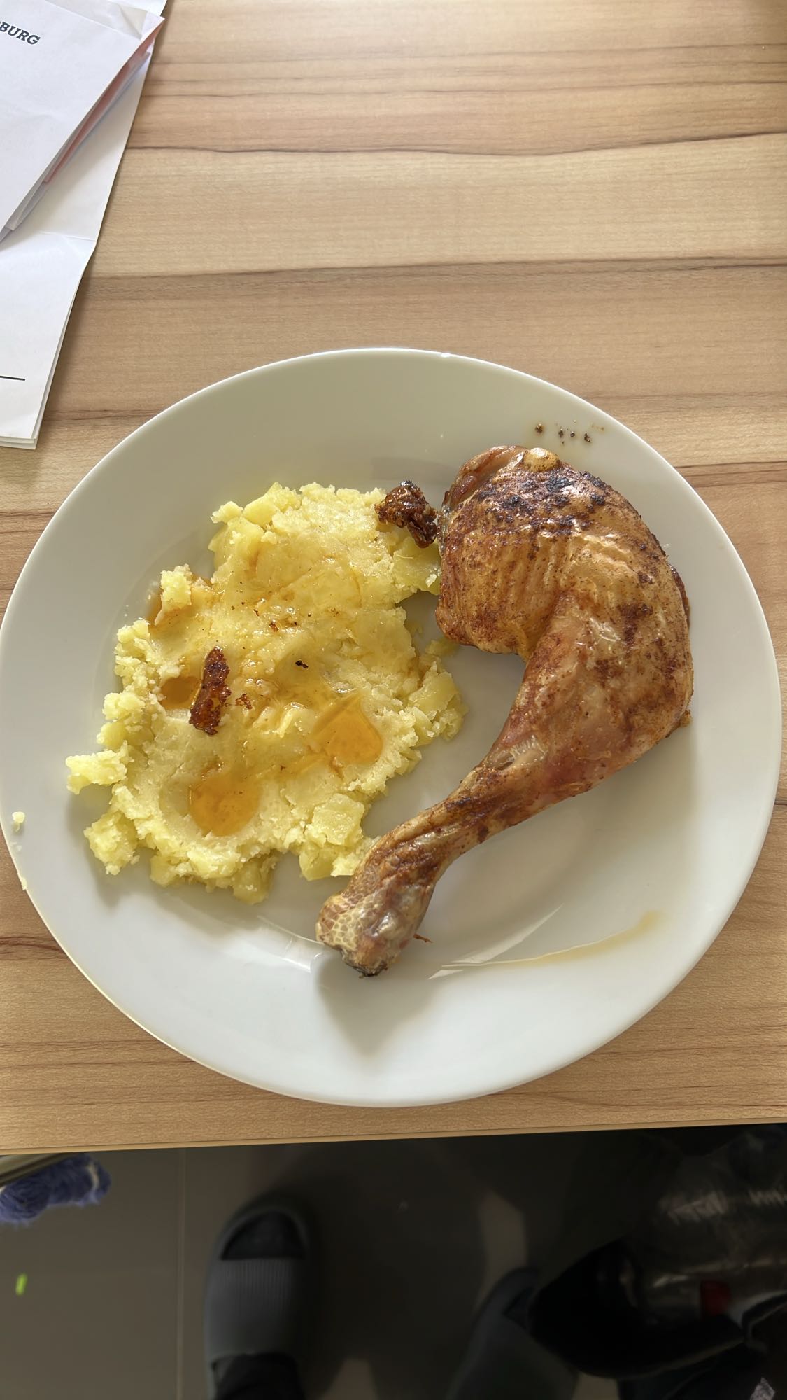 Poulet rôti et purée