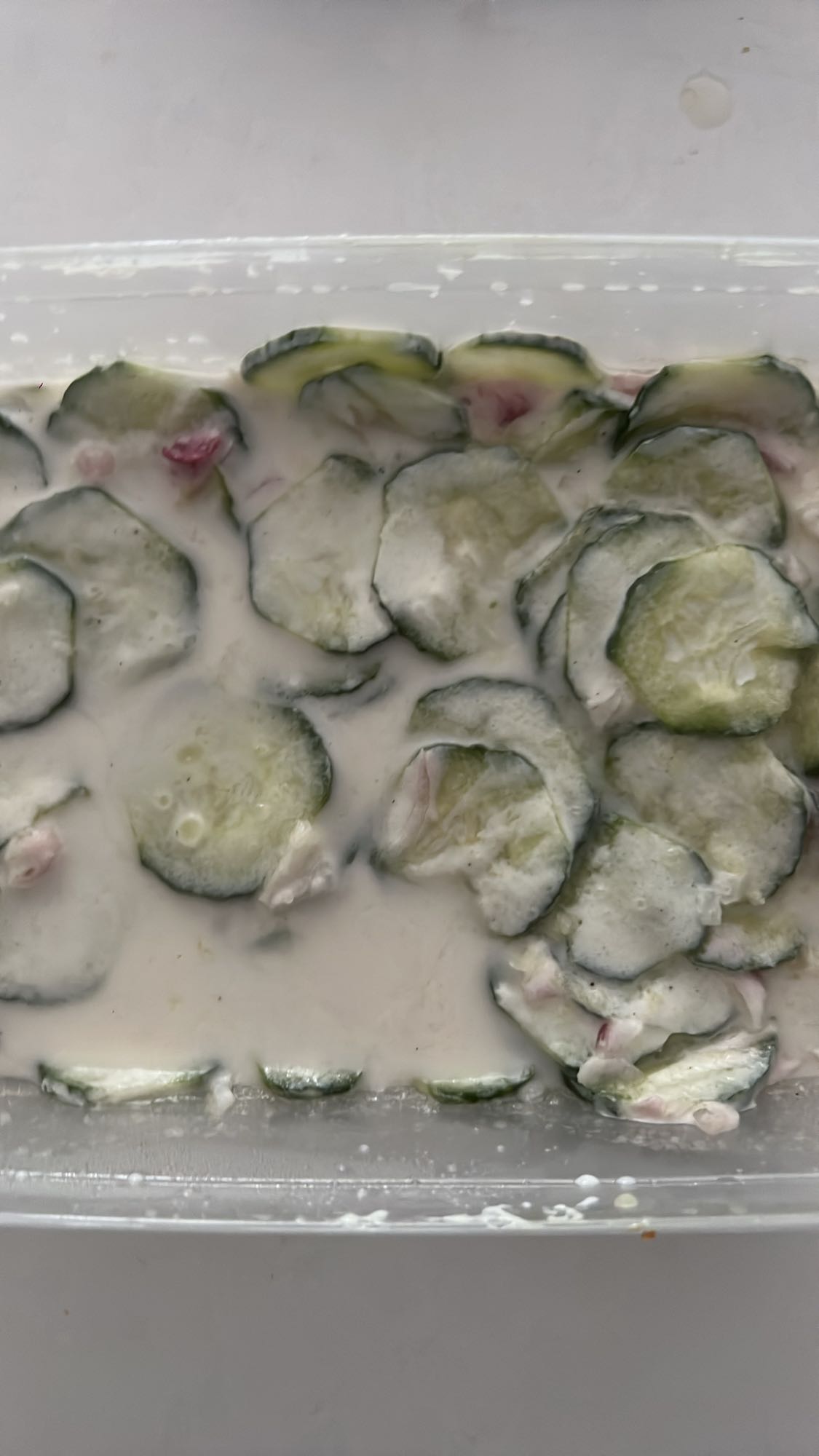 Salade concombre yaourt