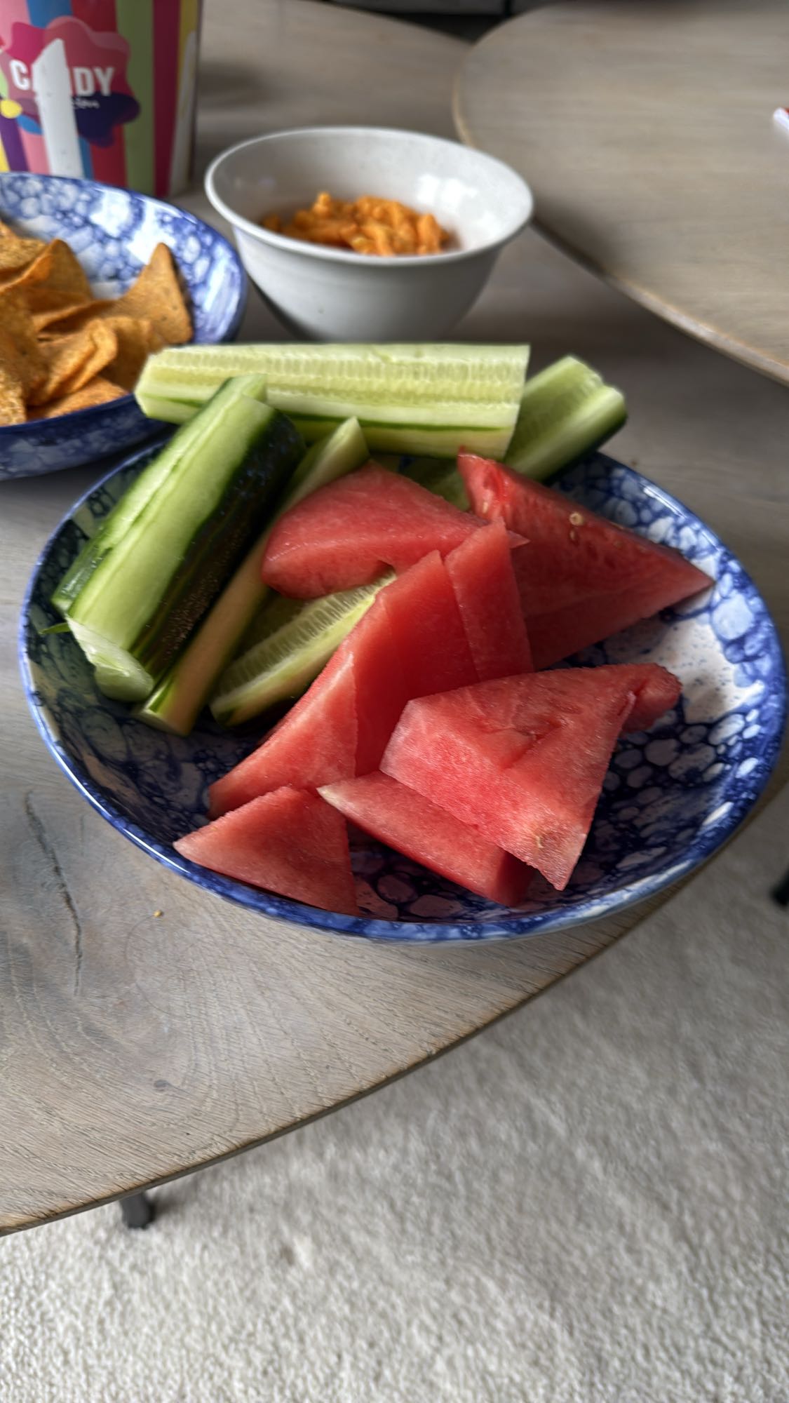 Vattenmelon och gurka