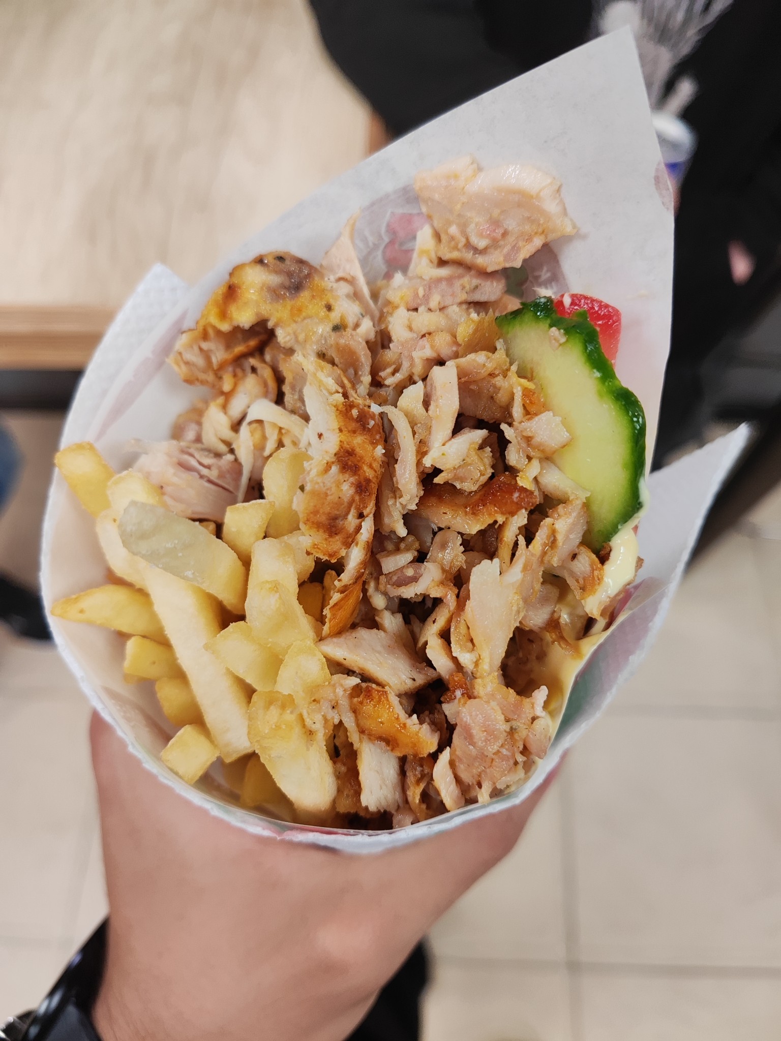 Chicken shawarma wrap