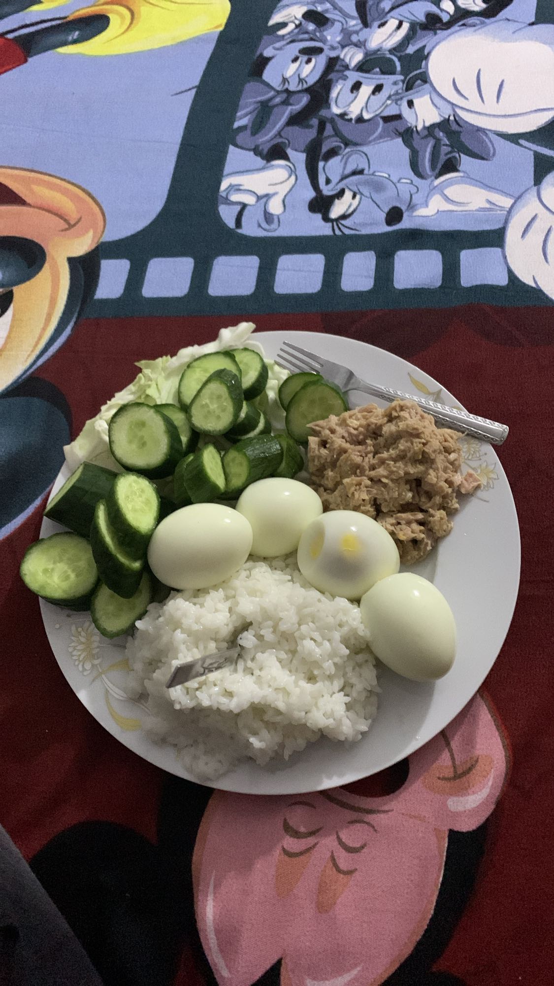 Egg Tuna Rice Plate