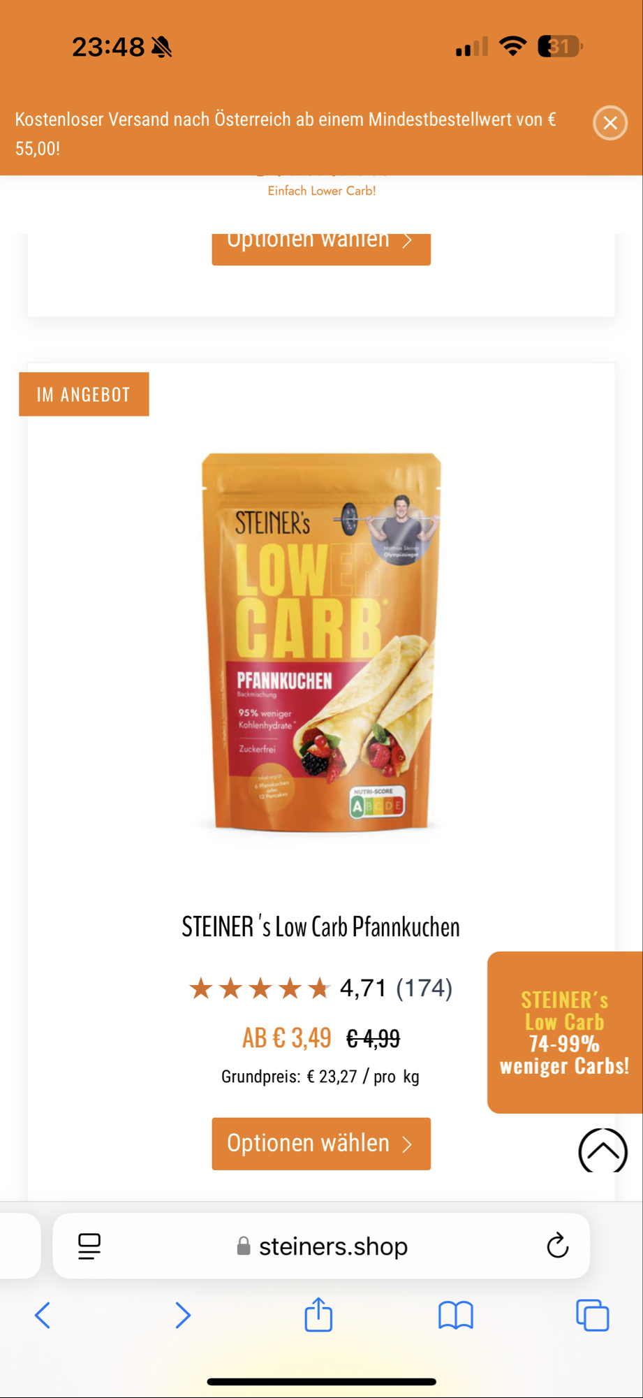 Low Carb Pfannkuchen