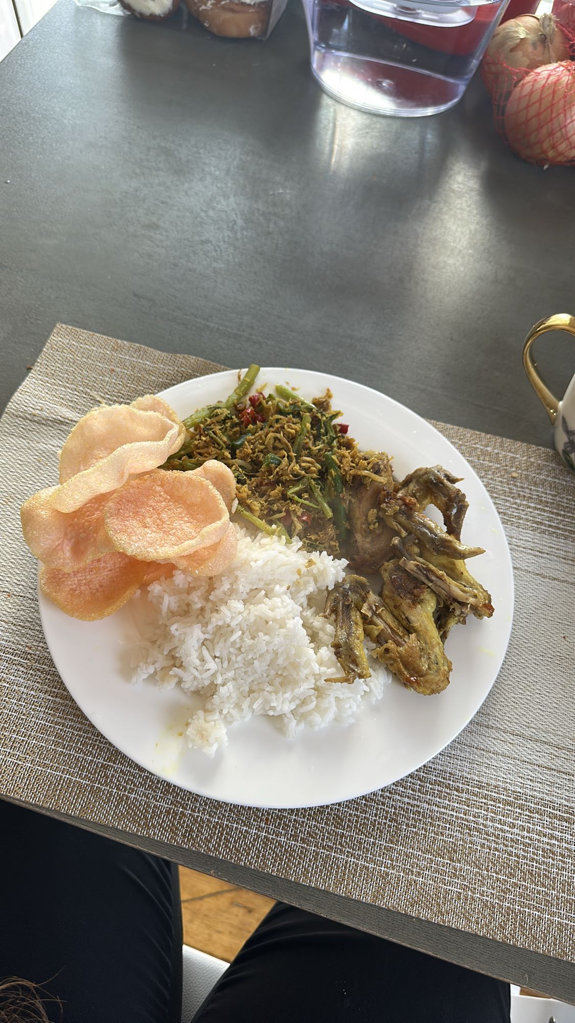 Rice with chicken and veggies