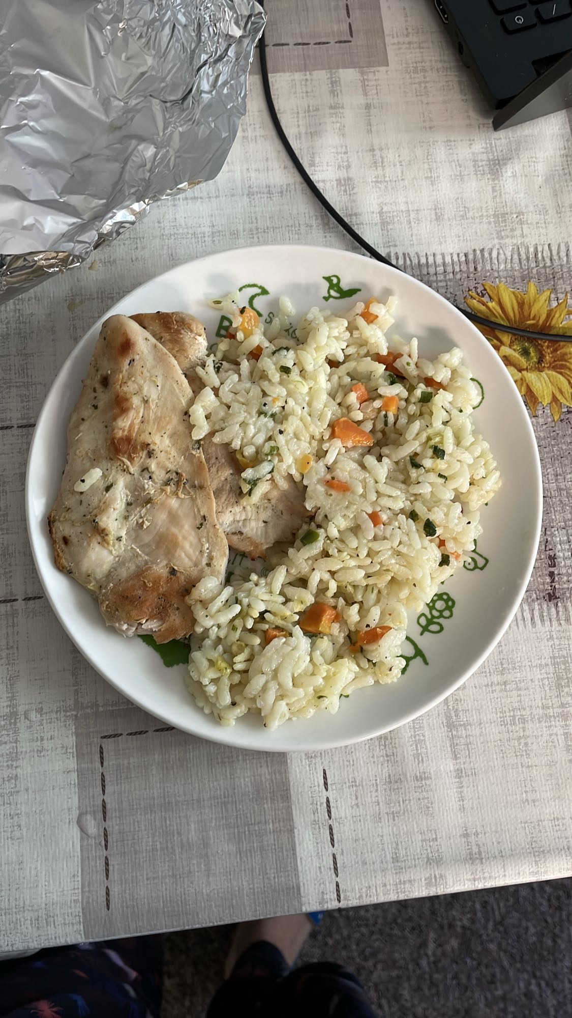 Grilovana piletina s rižom