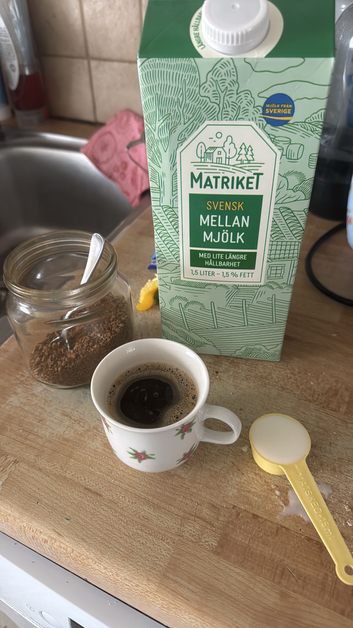 Kaffe med mjölk