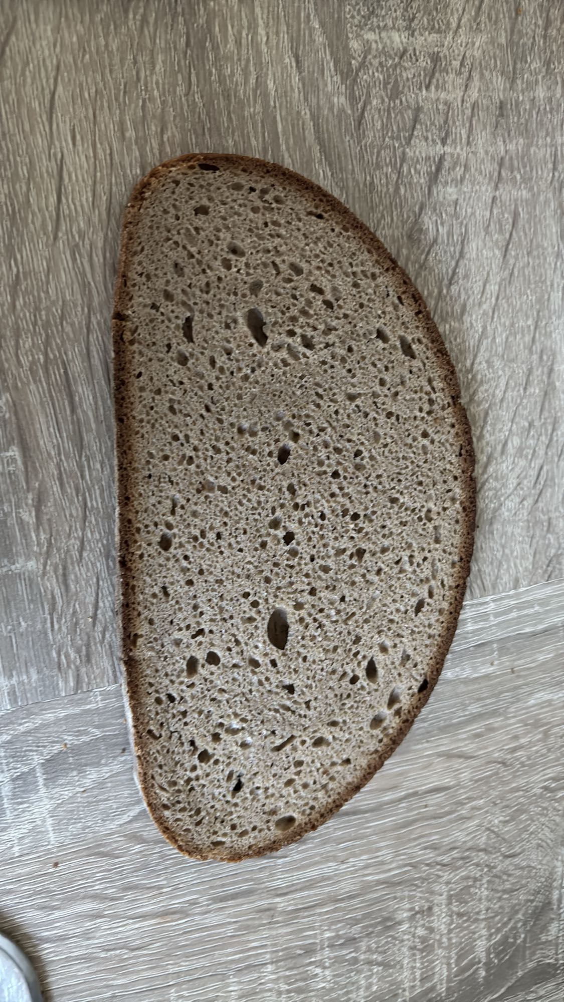 Rebanada de pan de centeno