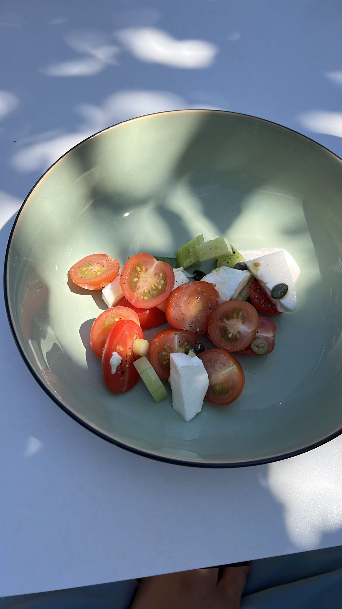 Tomaat komkommer salade