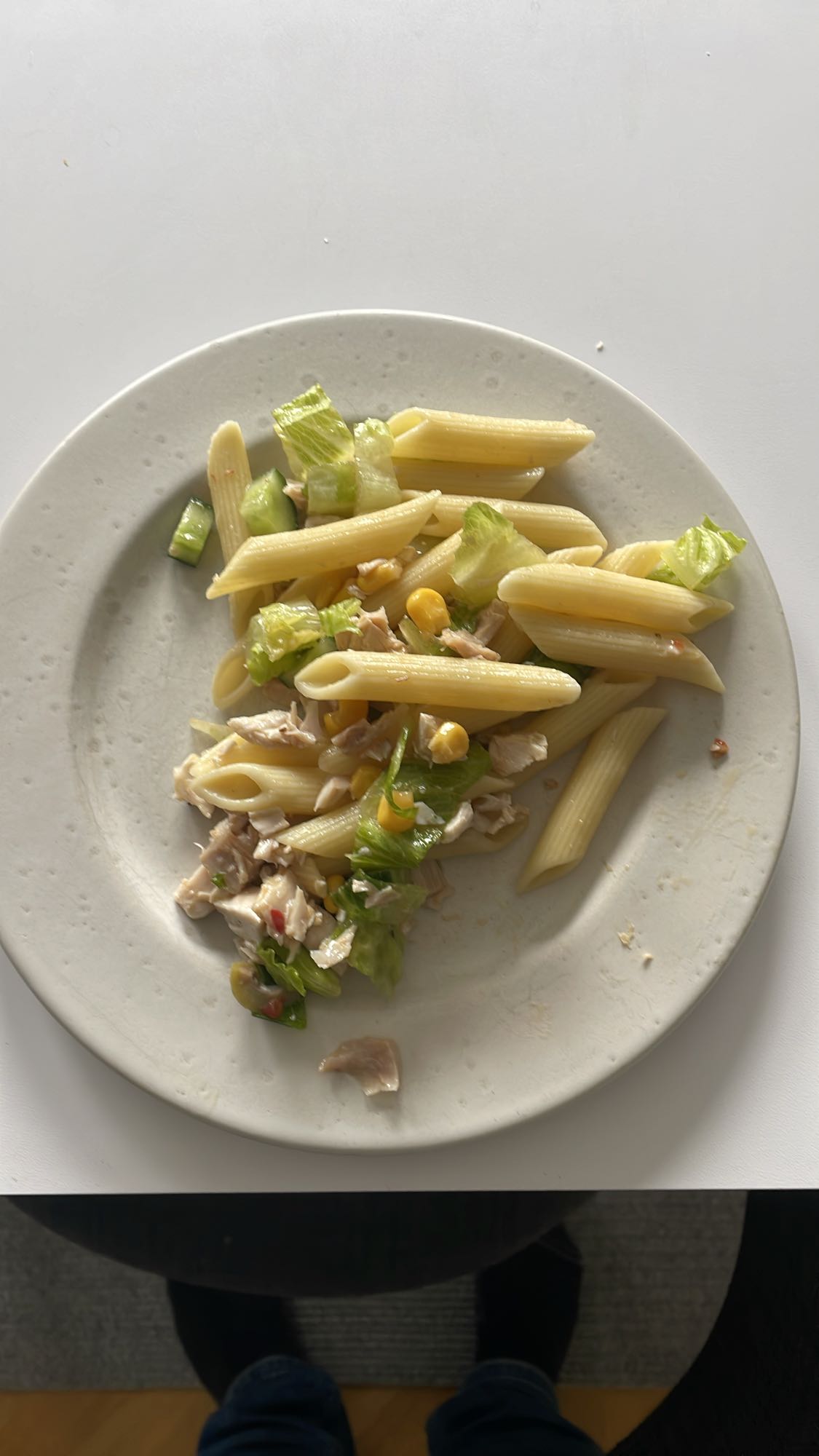 Pastasallad med kyckling