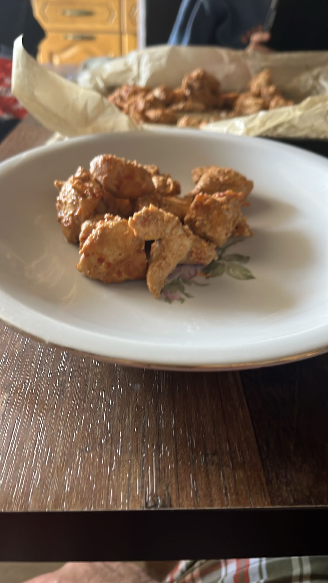 Pollo marinado al horno