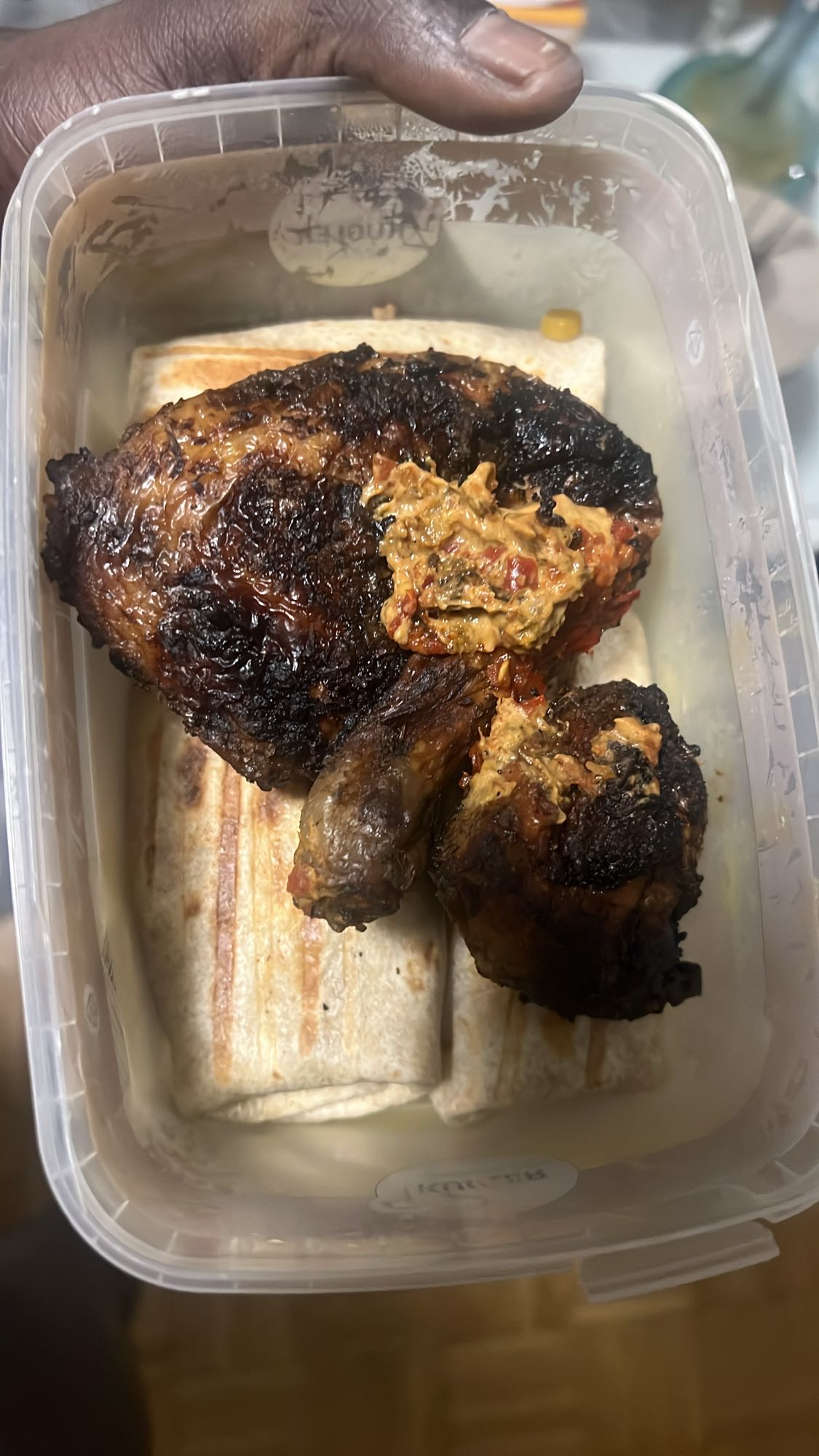 Poulet grillé et wraps