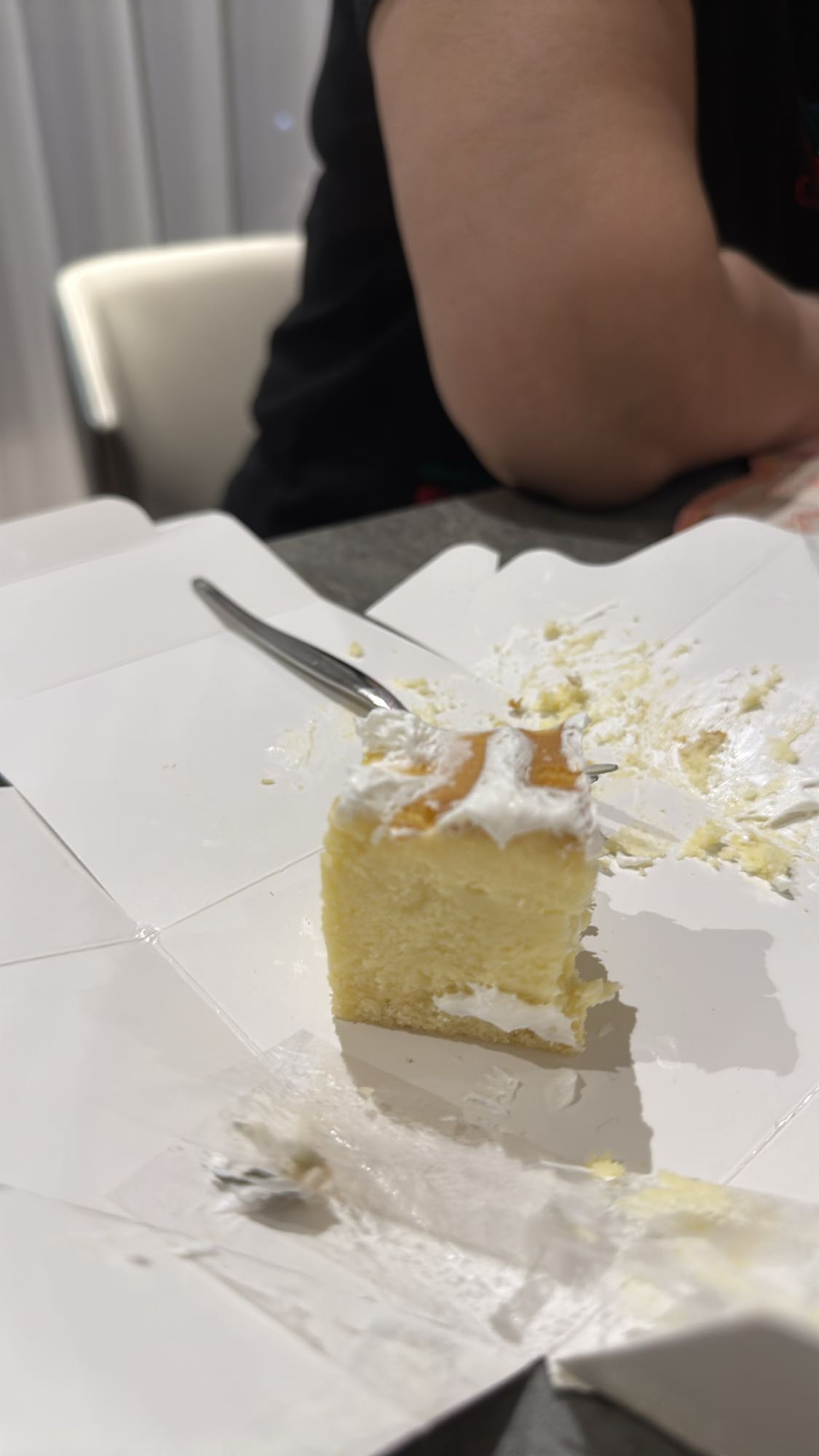 Small Vanilla Cake Slice