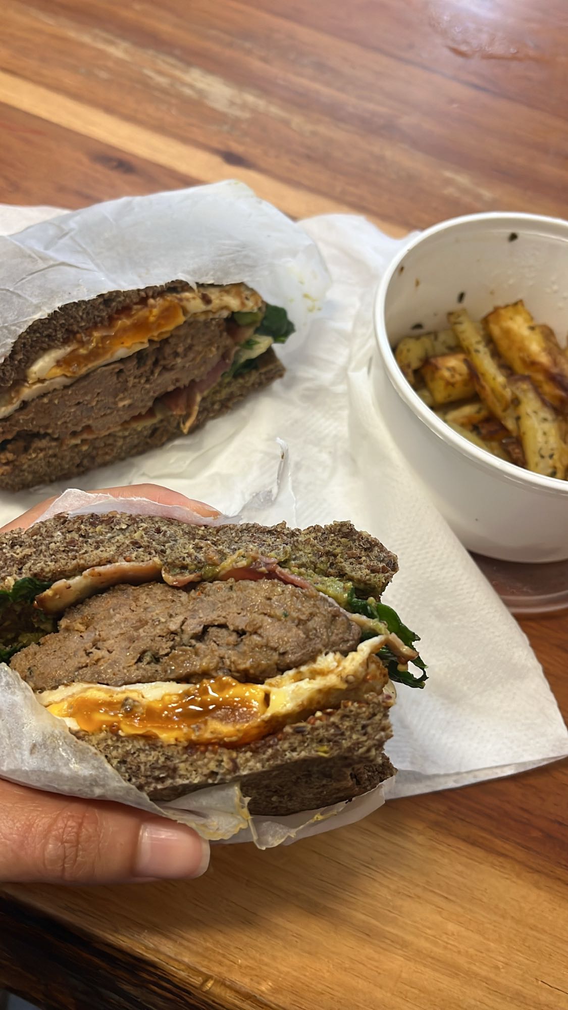 Hamburguesa con papas