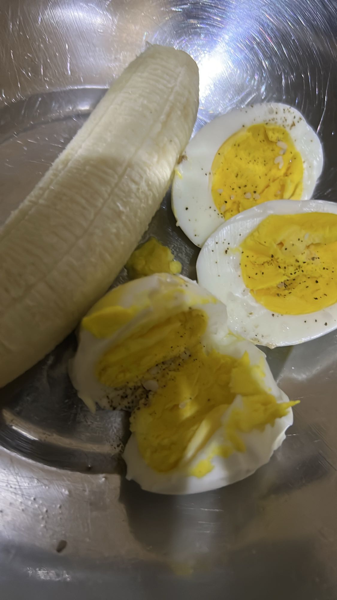 Boiled Eggs and Banana