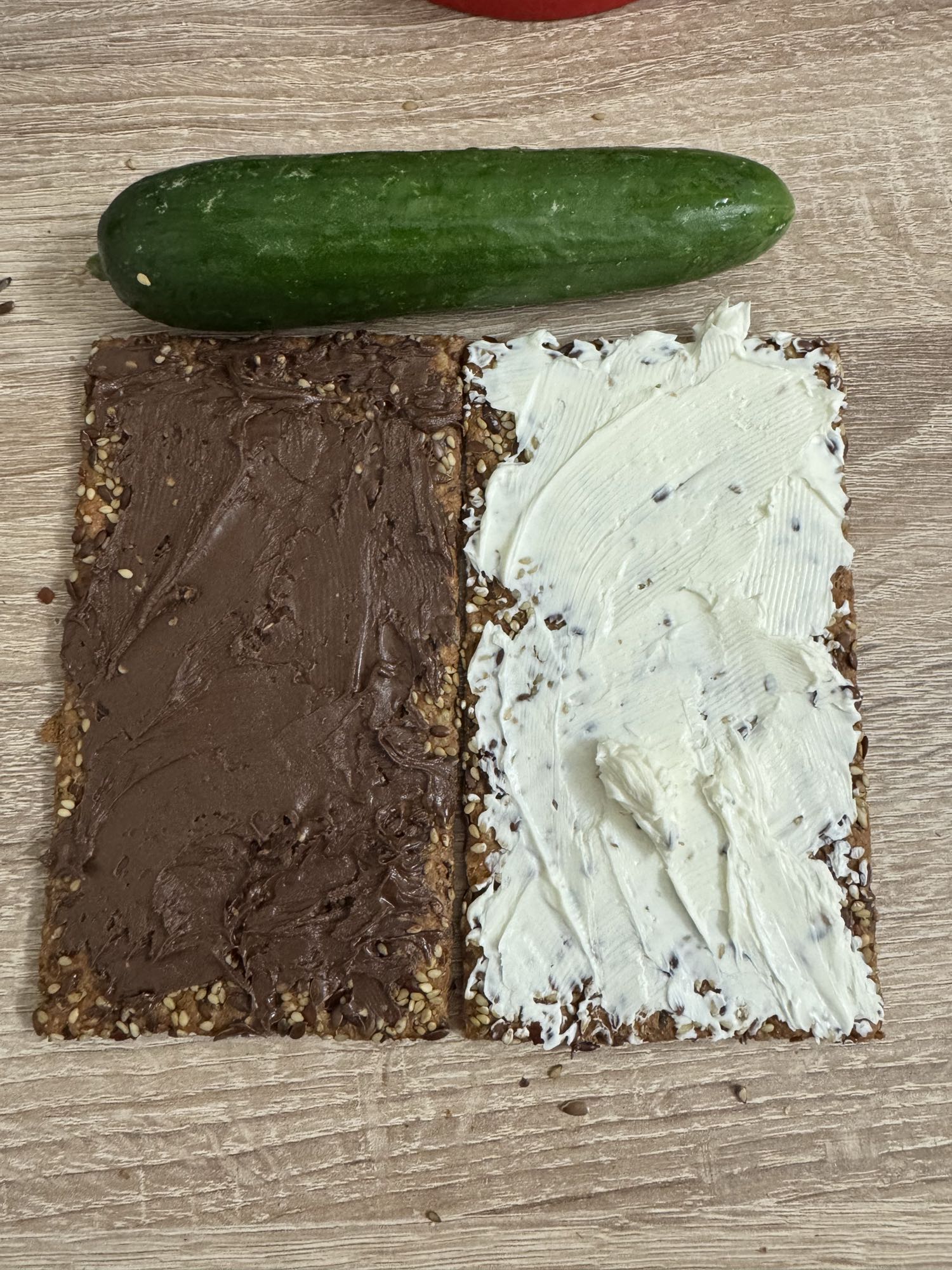 Knäckebrot mit Kiri