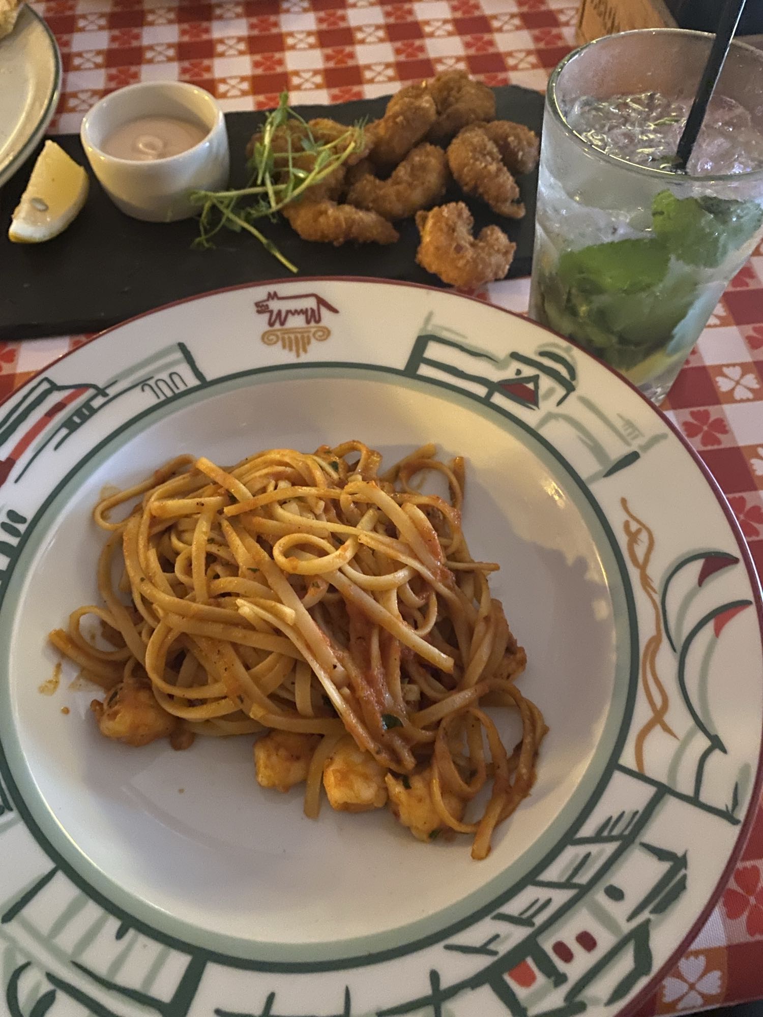 Паста с креветками