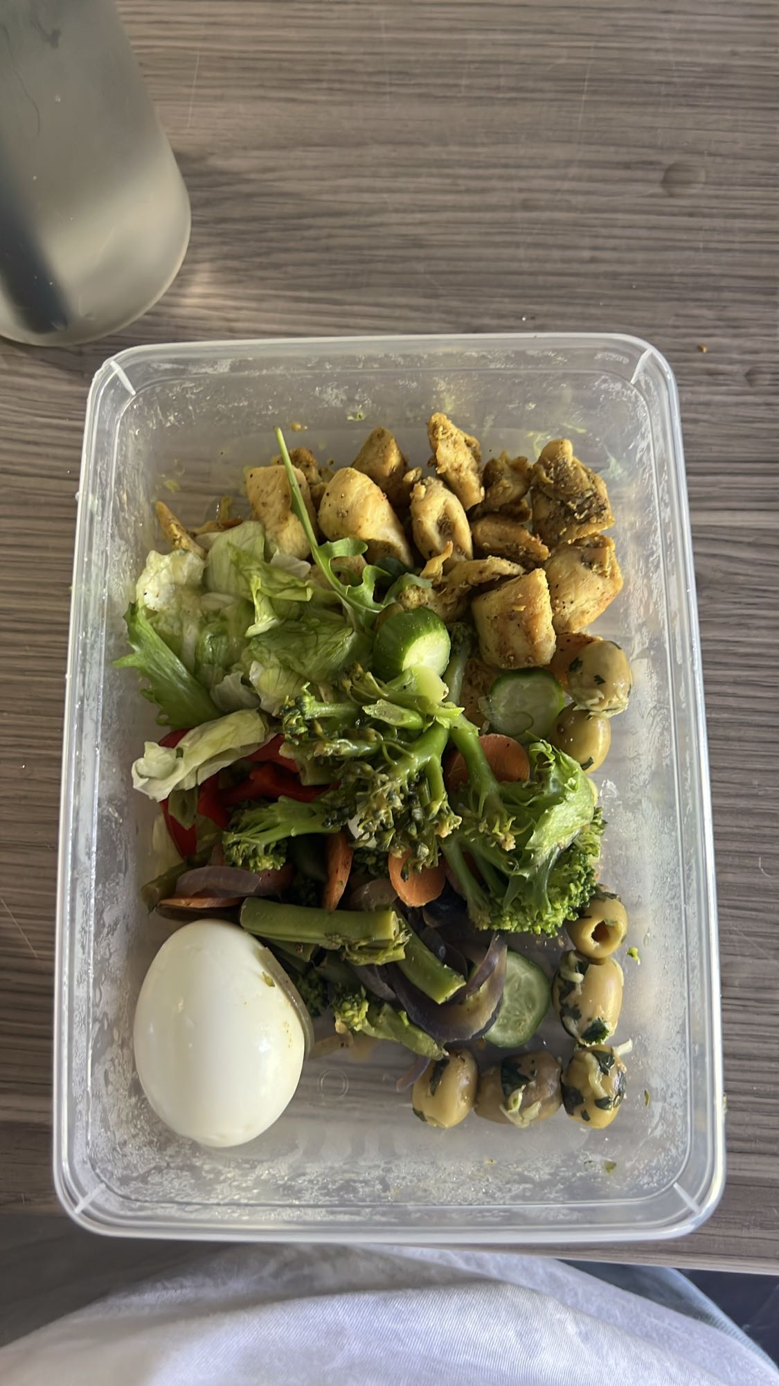 Kip salade met groenten