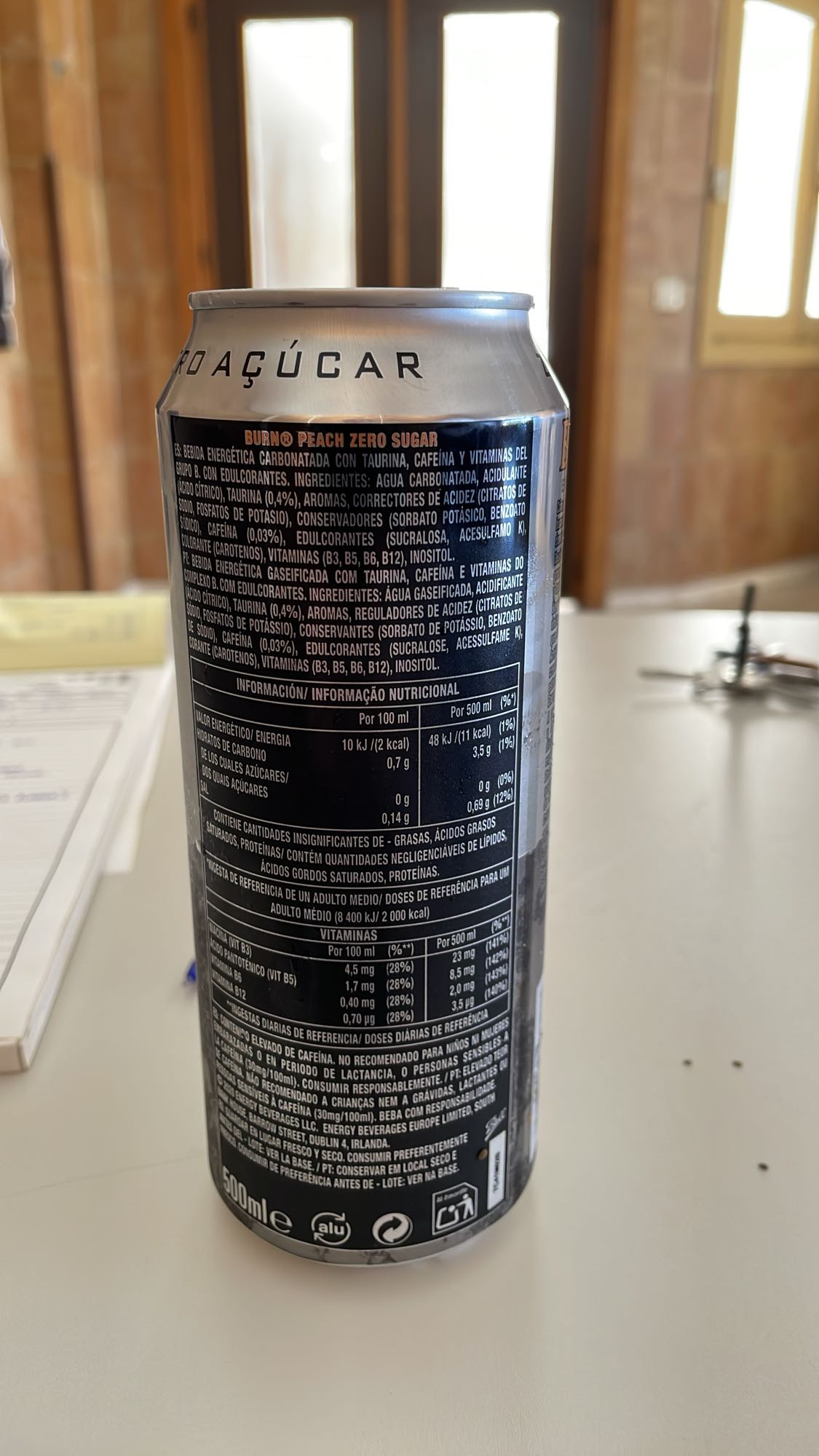 Burn Peach Zero Sugar