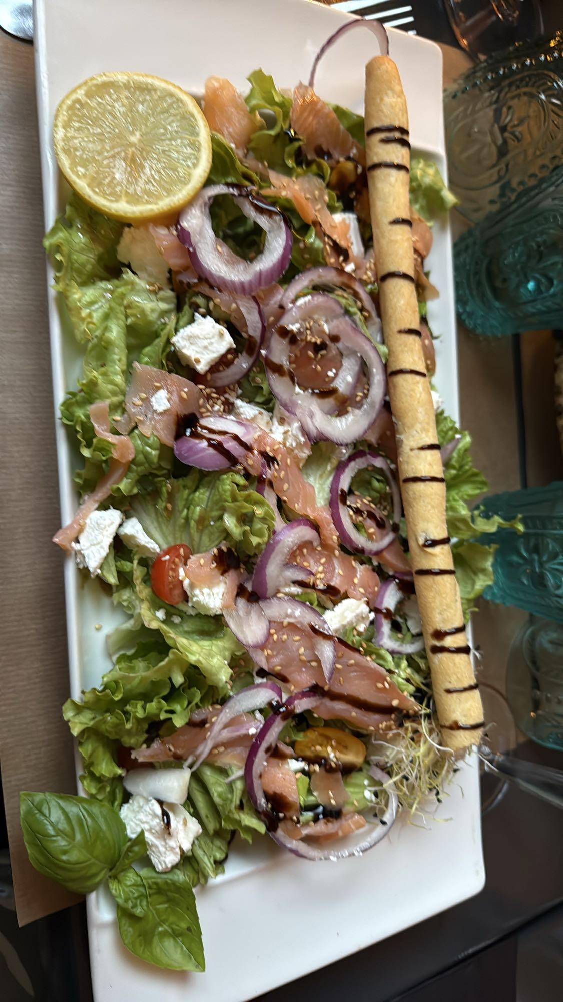 Salade saumon et feta