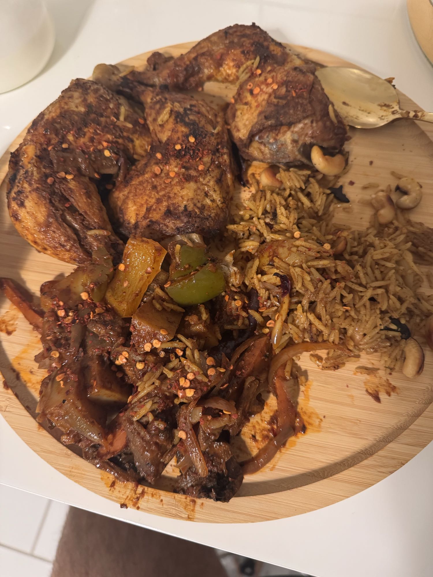 Gewürztes Brathähnchen mit Basmatireis